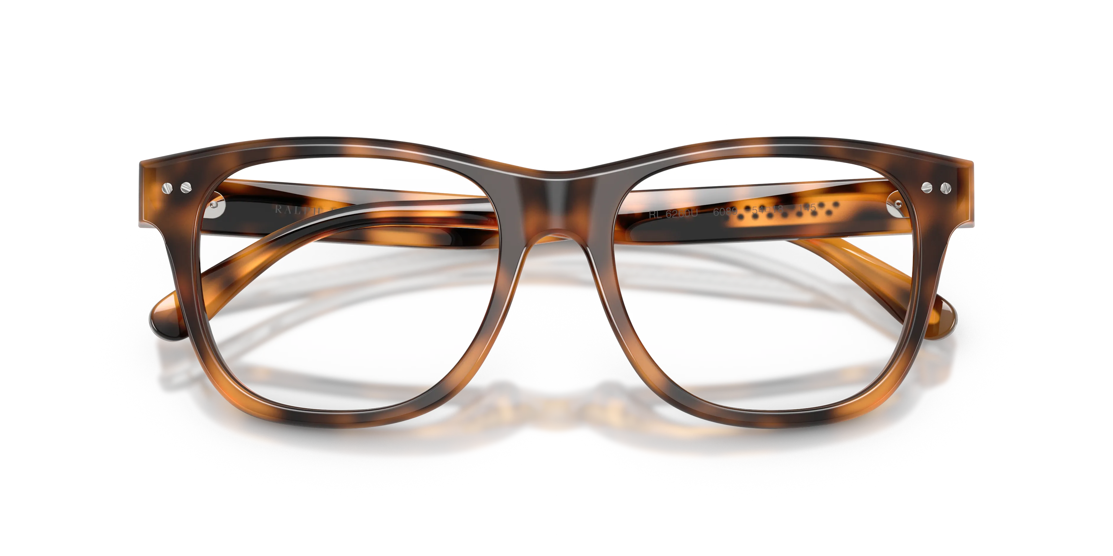 Ralph Lauren RL6260U 6089 Montature da vista Acetato Tartaruga Squadrata Normale - immagine 2