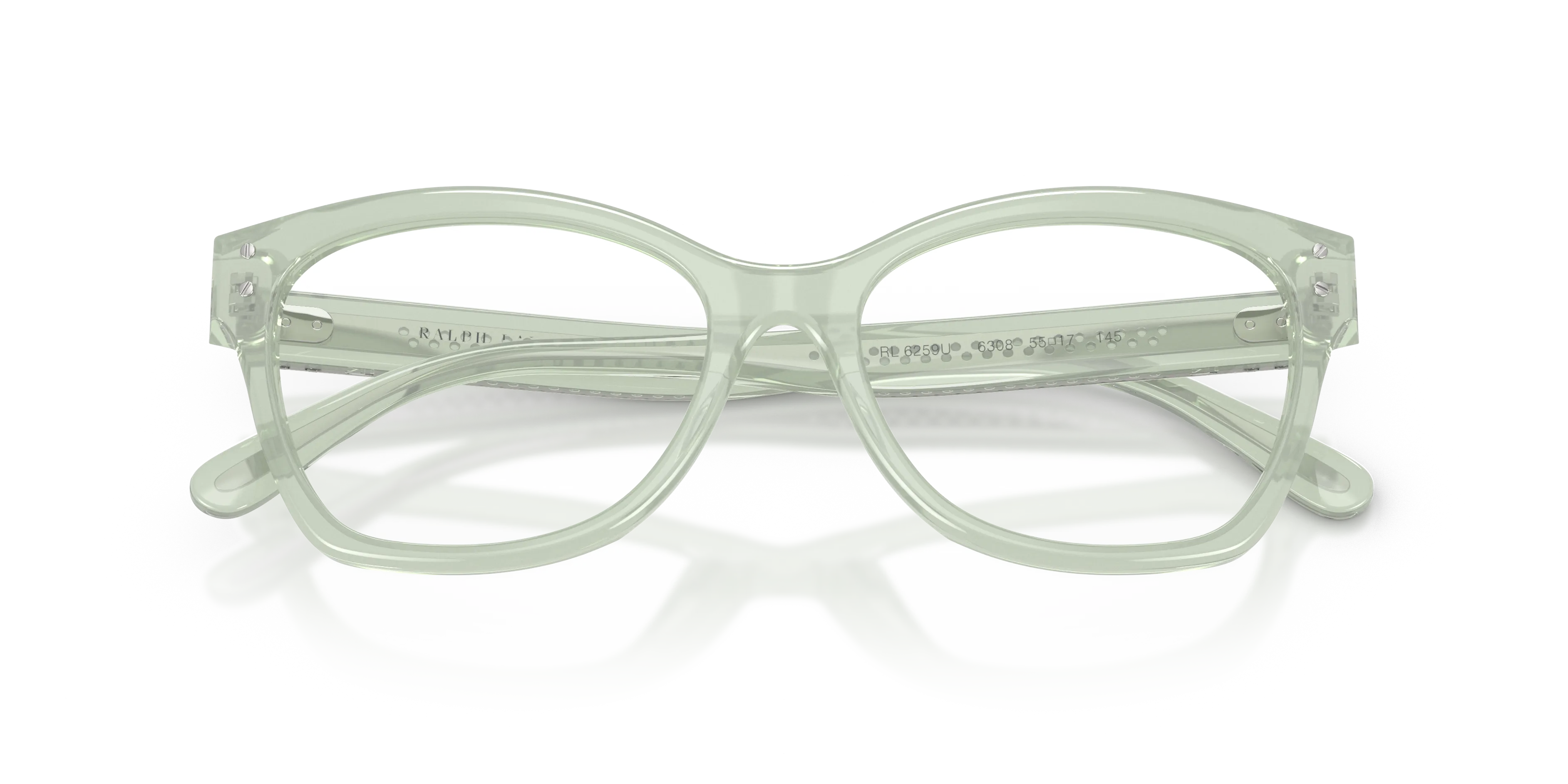 Ralph Lauren RL6259U 6308 Montature da vista Acetato Verde Cat Eye Normale - immagine 2