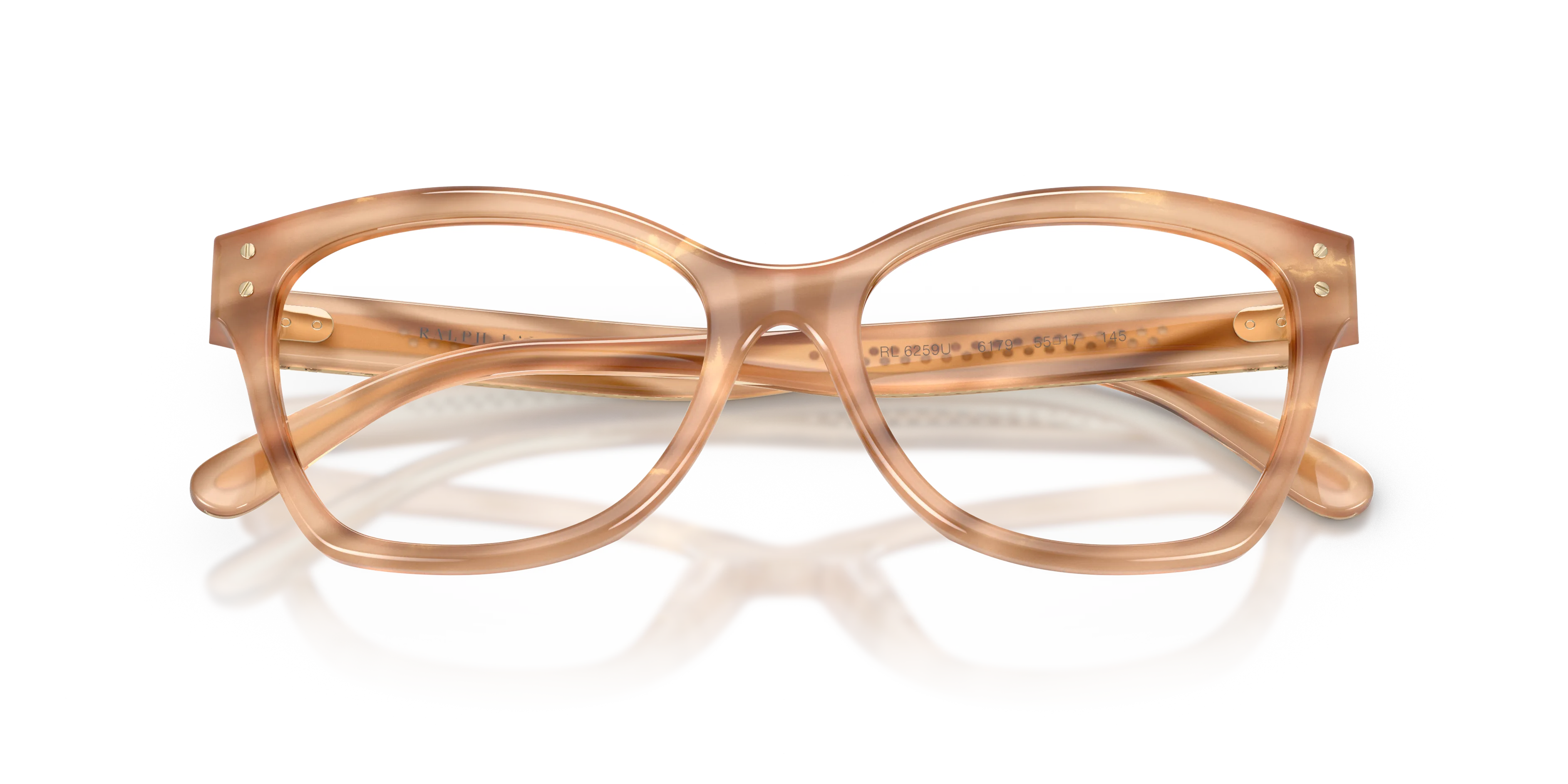 Ralph Lauren RL6259U 6179 Montature da vista Acetato Marrone Cat Eye Normale - immagine 2