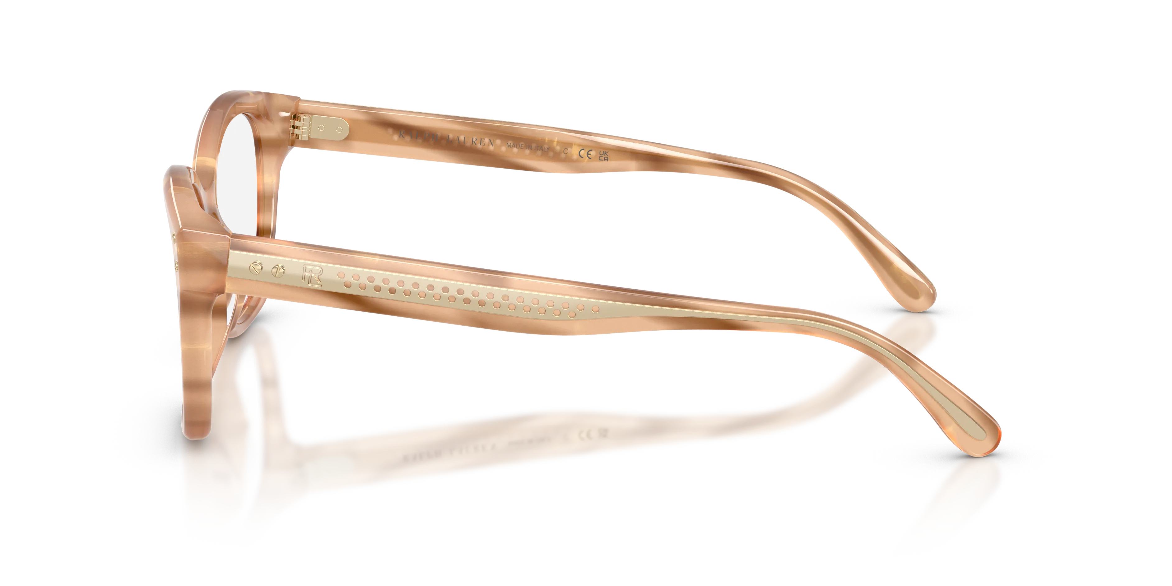 Ralph Lauren RL6259U 6179 Montature da vista Acetato Marrone Cat Eye Normale - immagine 4