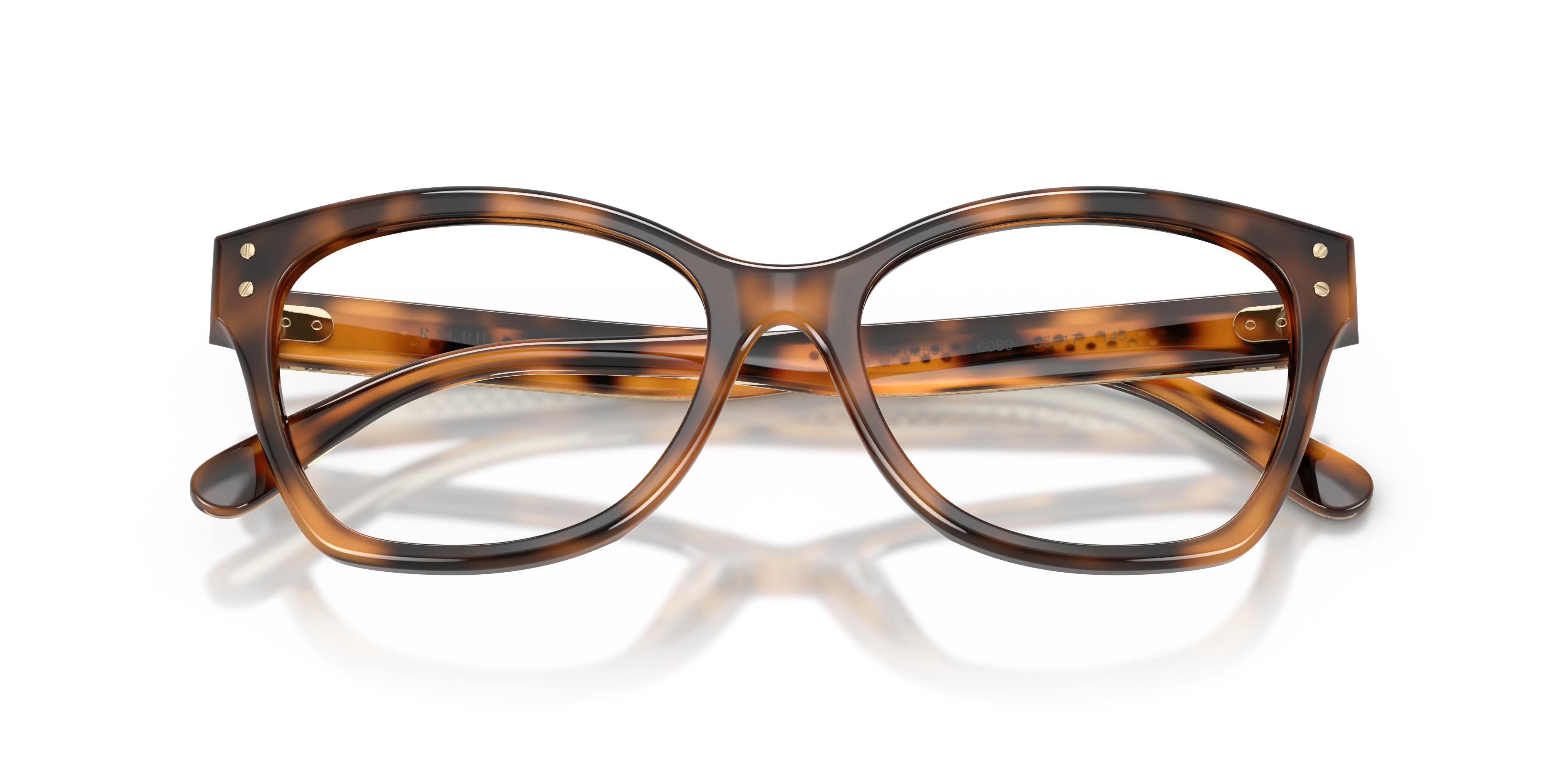 Ralph Lauren RL6259U 6089 Montature da vista Acetato Tartaruga Cat Eye Normale - immagine 2