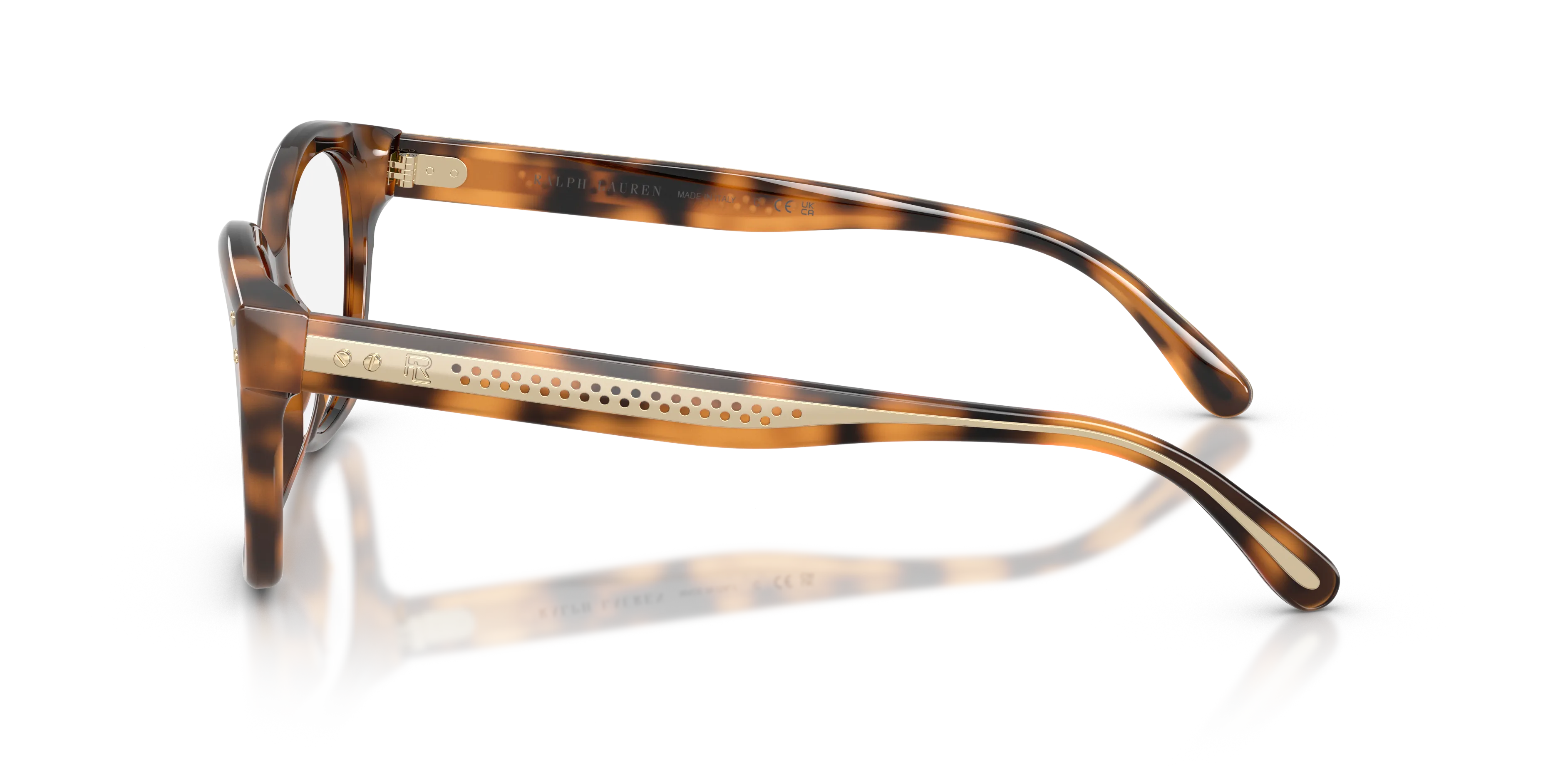 Ralph Lauren RL6259U 6089 Montature da vista Acetato Tartaruga Cat Eye Normale - immagine 4