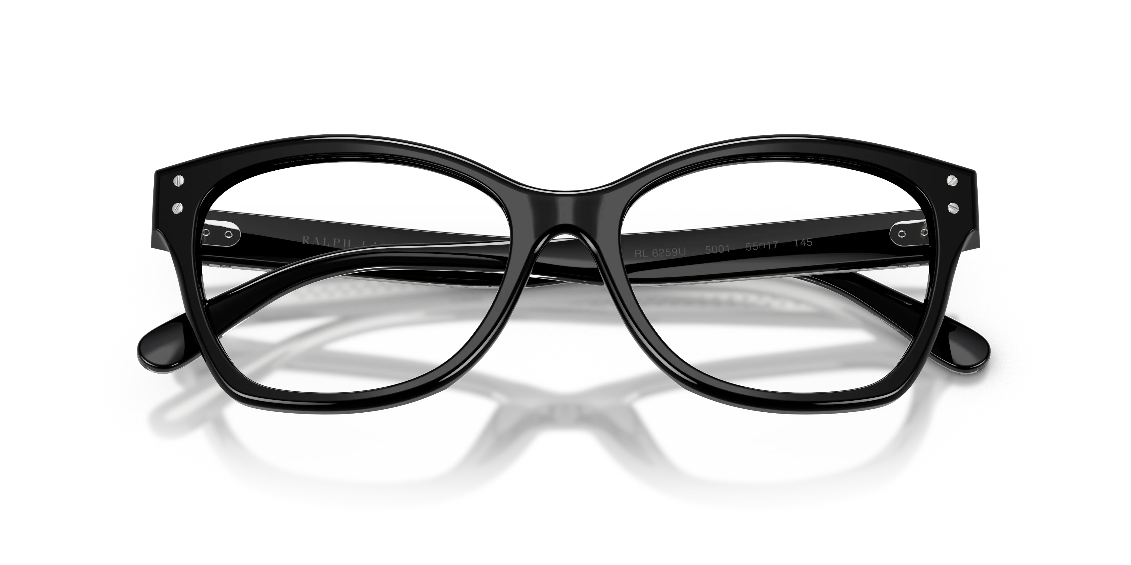 Ralph Lauren RL6259U 5001 Montature da vista Acetato Nero Cat Eye Normale - immagine 2