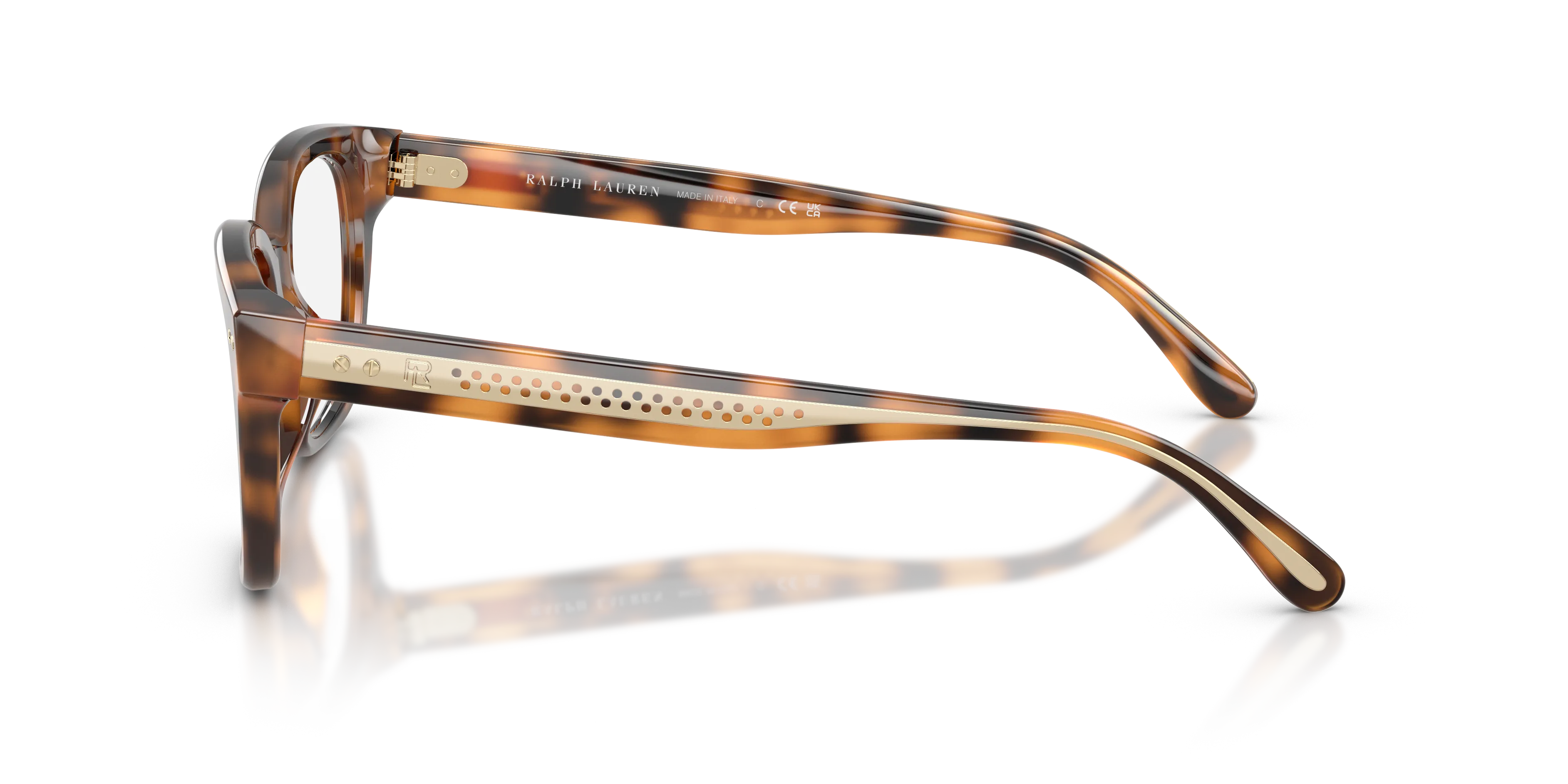 Ralph Lauren RL6258U 6089 Montature da vista Acetato Tartaruga Squadrata Normale - immagine 4