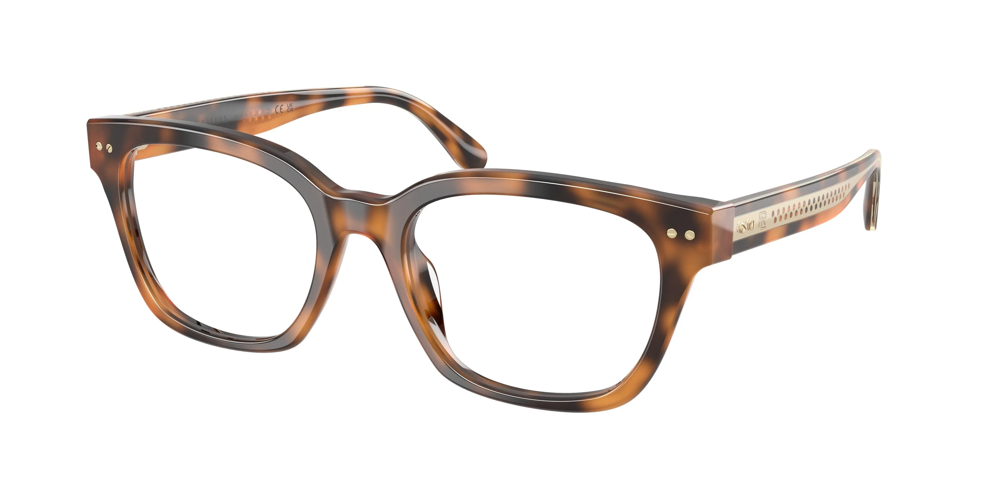 Ralph Lauren RL6258U 6089 Montature da vista Acetato Tartaruga Squadrata Normale - immagine 1