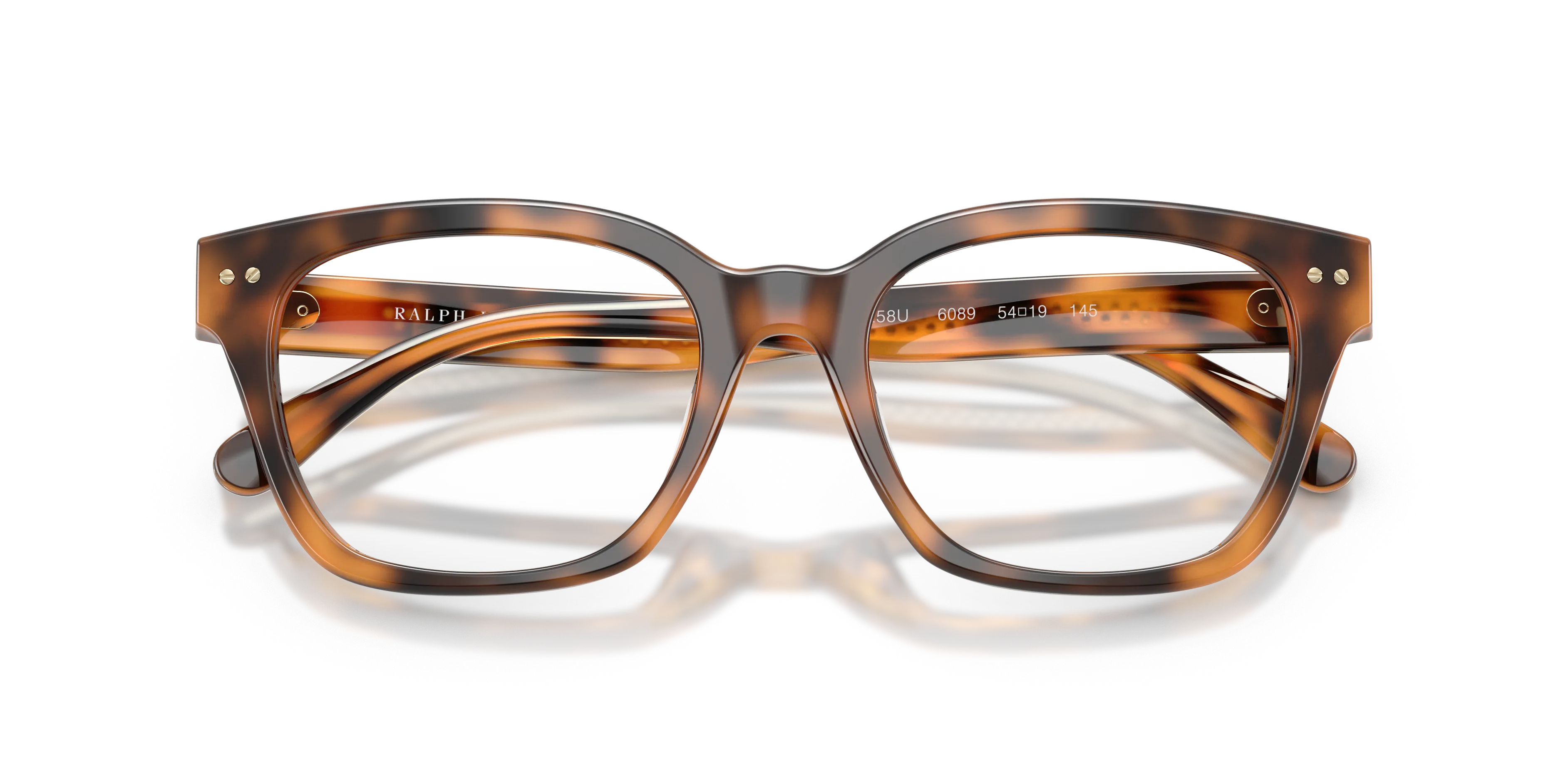 Ralph Lauren RL6258U 6089 Montature da vista Acetato Tartaruga Squadrata Normale - immagine 2
