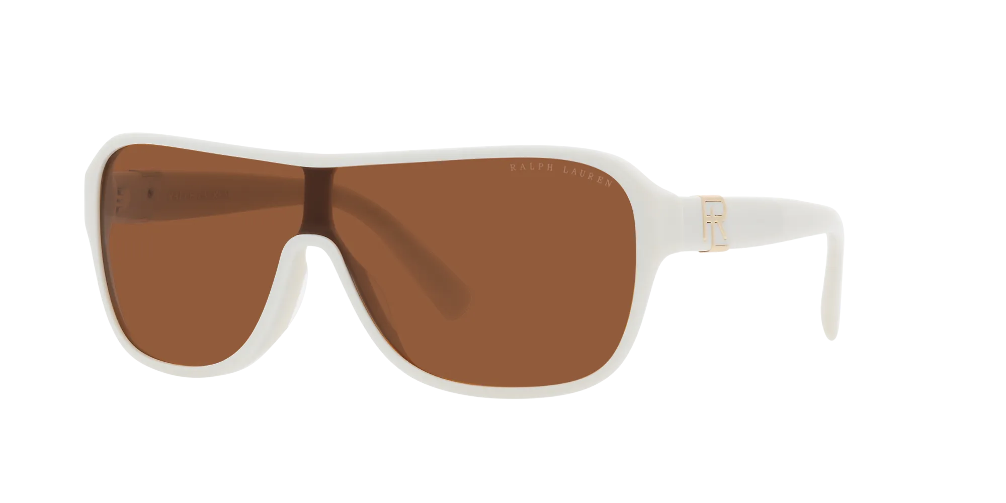 Ralph Lauren RL8214U THE DILLION 605573 Occhiali da sole Acetato Bianco Marrone Geometrica Normale - immagine 3