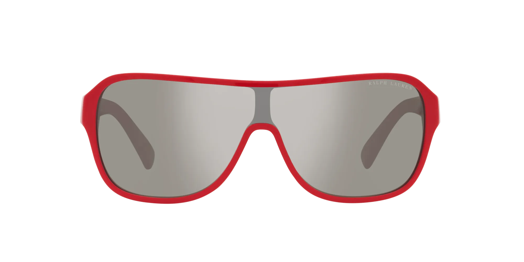 Ralph Lauren RL8214U THE DILLION 52576G Occhiali da sole Acetato Rosso Argento Geometrica Specchiate - immagine 2