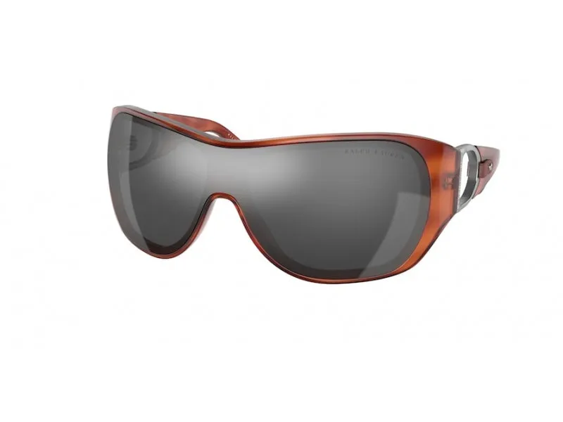 Ralph Lauren RL8189Q 59076G Occhiali da sole Iniettato Rosso Argento Geometrica Normale - immagine 1
