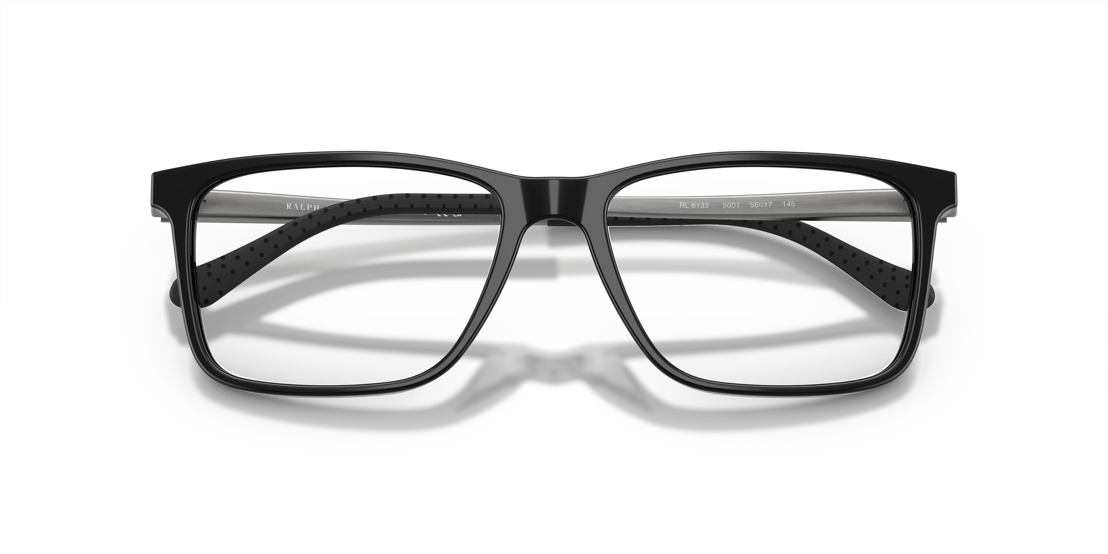 Ralph Lauren RL6133 5001 Montature da vista Acetato Nero Trasparente Squadrata Normale - immagine 2