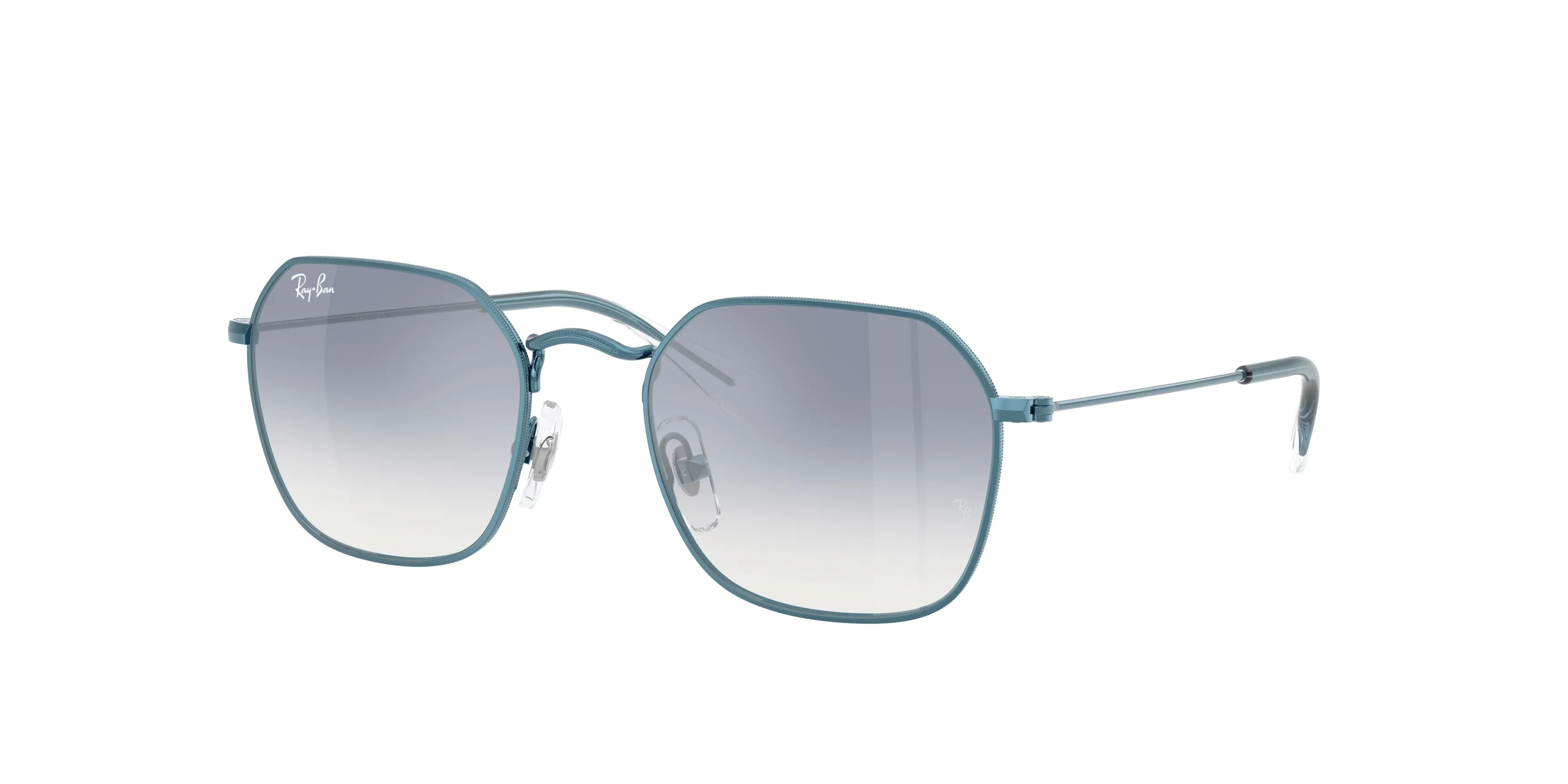 Ray - Ban RJ9594S 303/7B Occhiali da sole bambino Metallo Blu Geometrica Specchiate Sfumato - immagine 1