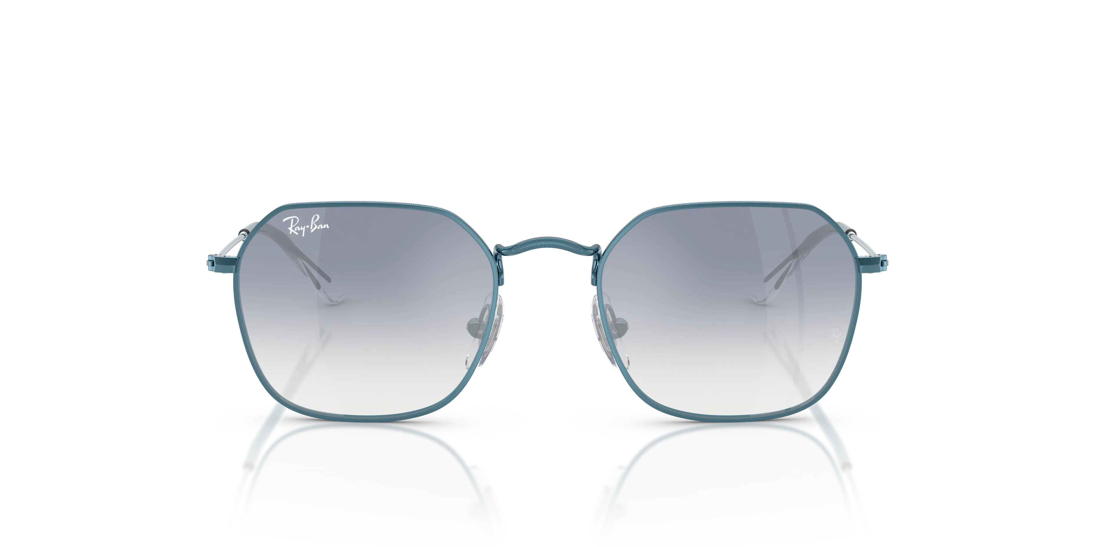 Ray - Ban RJ9594S 303/7B Occhiali da sole bambino Metallo Blu Geometrica Specchiate Sfumato - immagine 3