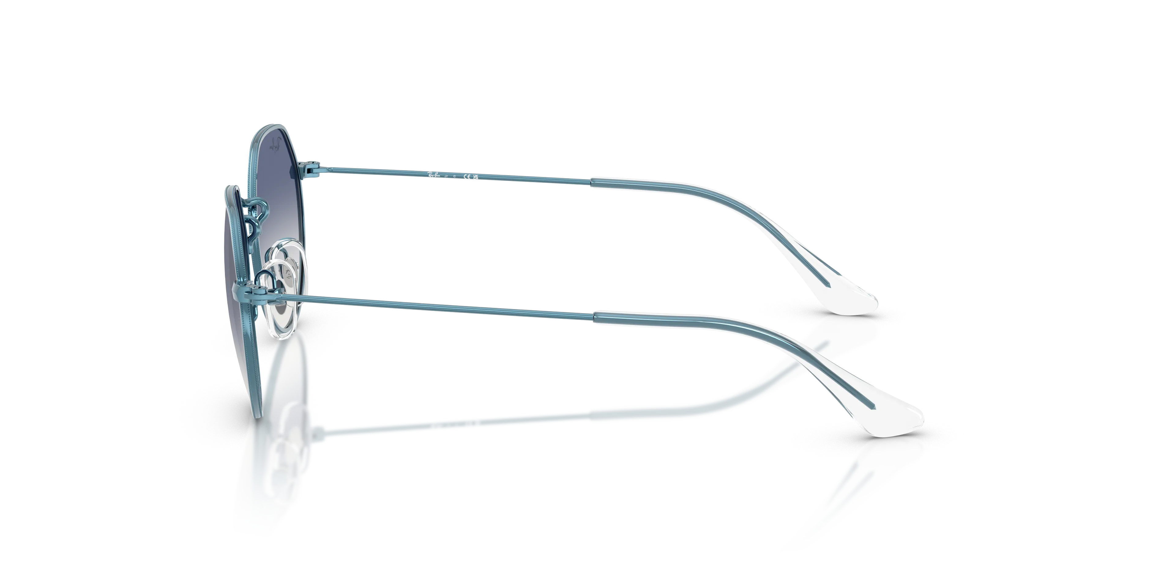 Ray - Ban RJ9565S JUNIOR JACK 303/7B Occhiali da sole bambino Metallo Blu Geometrica Specchiate Sfumato - immagine 4