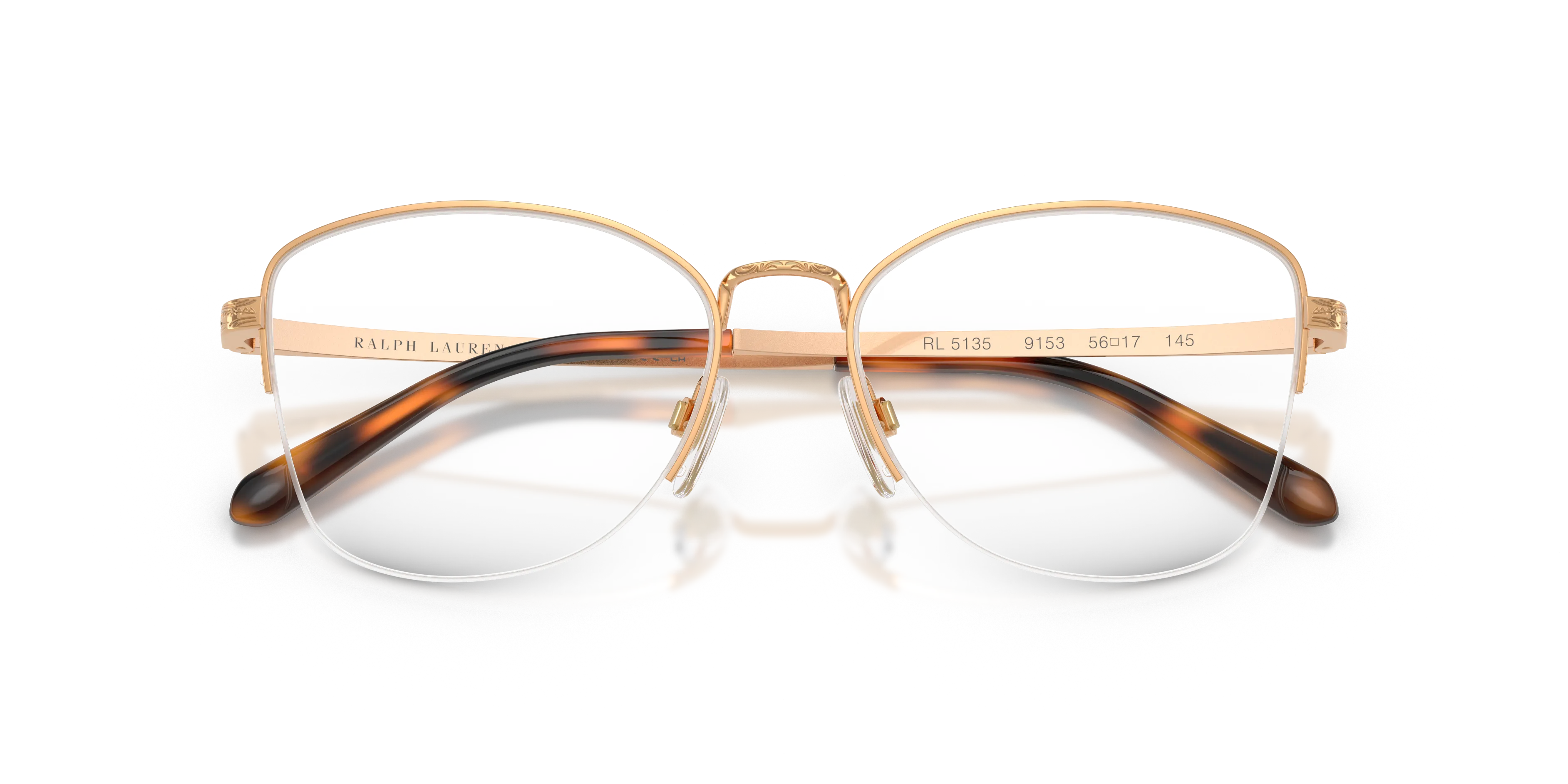 Ralph Lauren RL5135 9153 Montature da vista Acciaio Oro Cat Eye Normale - immagine 2