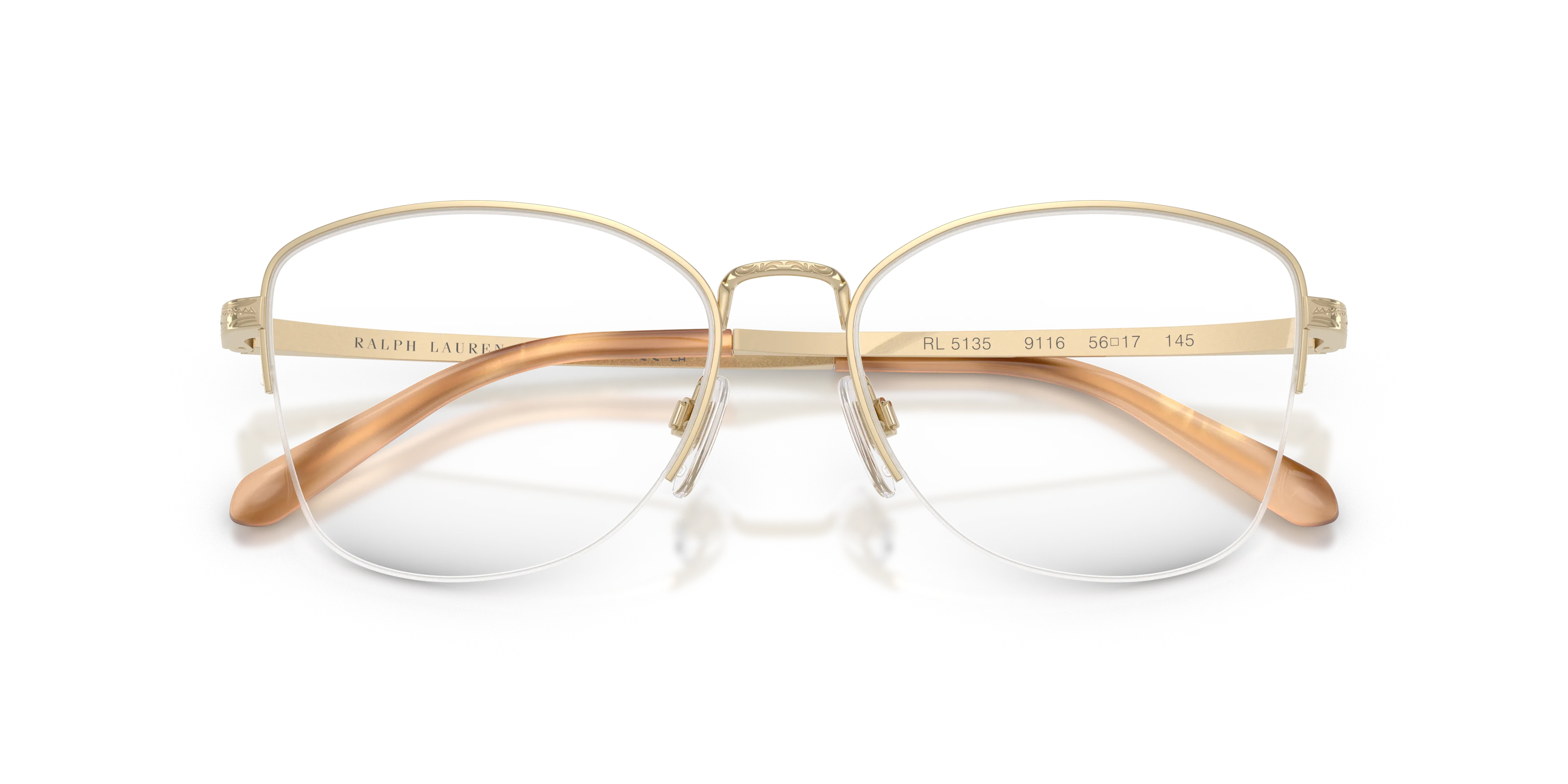 Ralph Lauren RL5135 9116 Montature da vista Acciaio Oro Cat Eye Normale - immagine 2