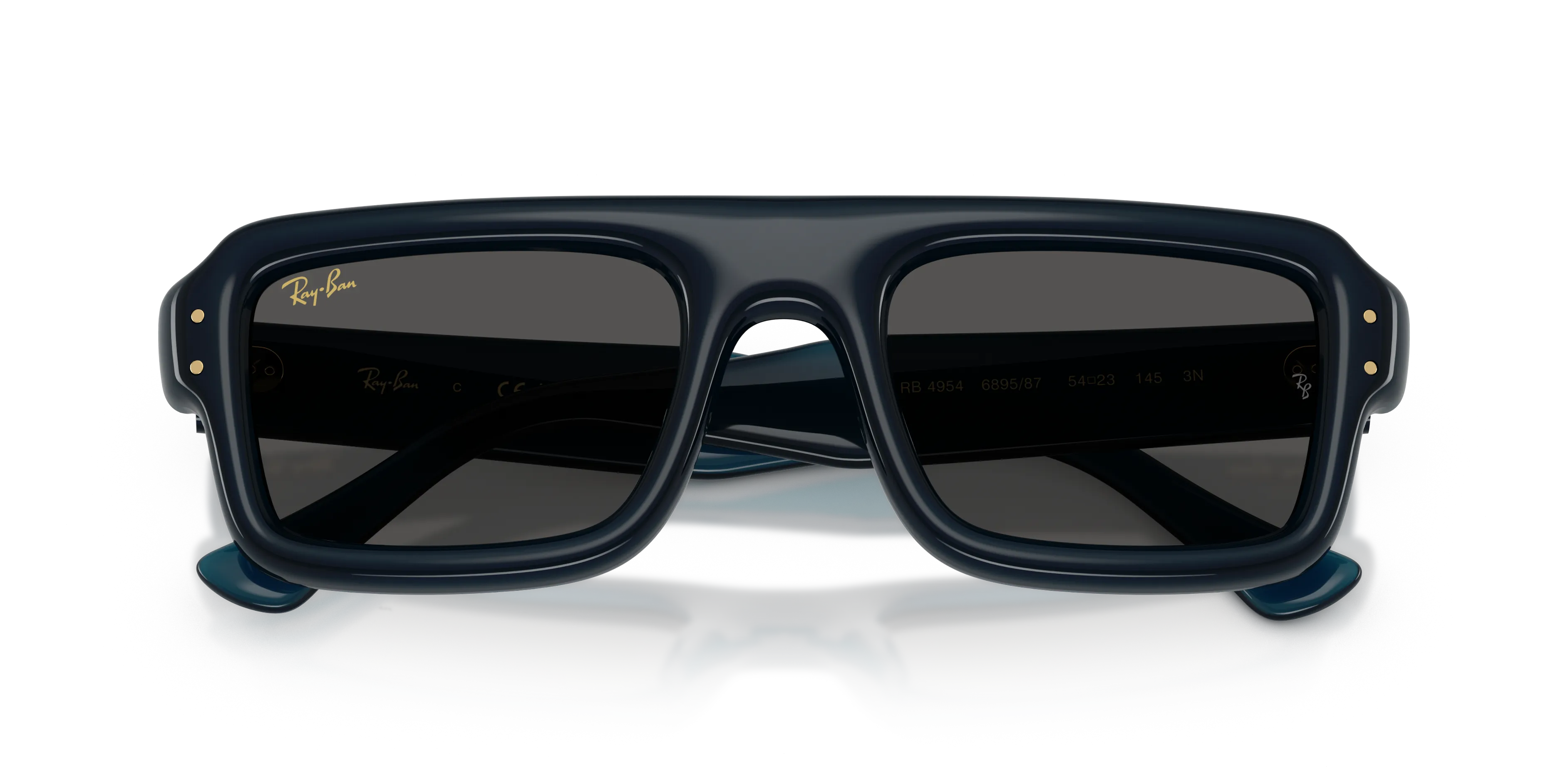 Ray - Ban RB4954 689587 Occhiali da sole Nylon Blu [""] Pilot Normale - immagine 2