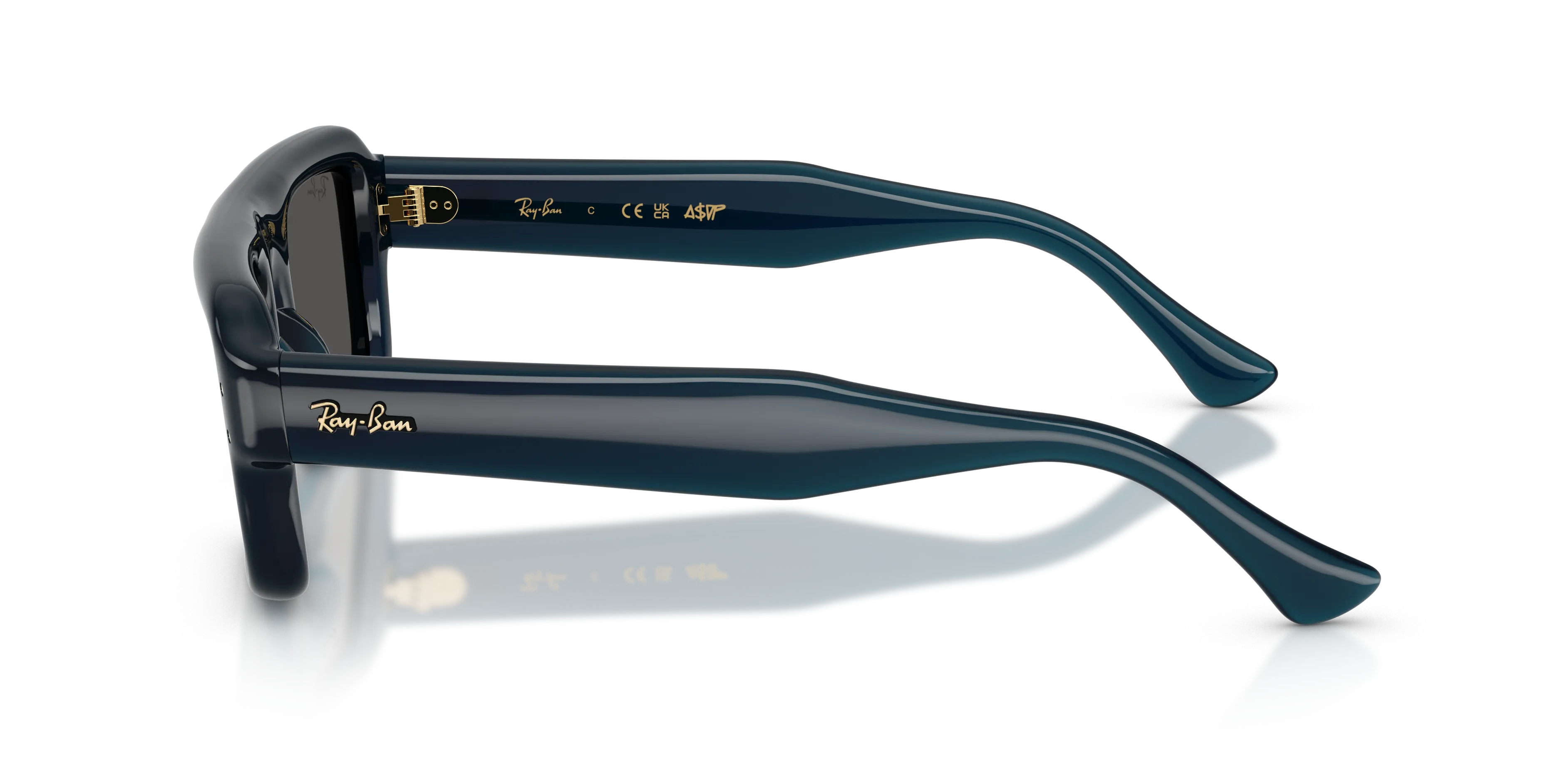Ray - Ban RB4954 689587 Occhiali da sole Nylon Blu [""] Pilot Normale - immagine 4
