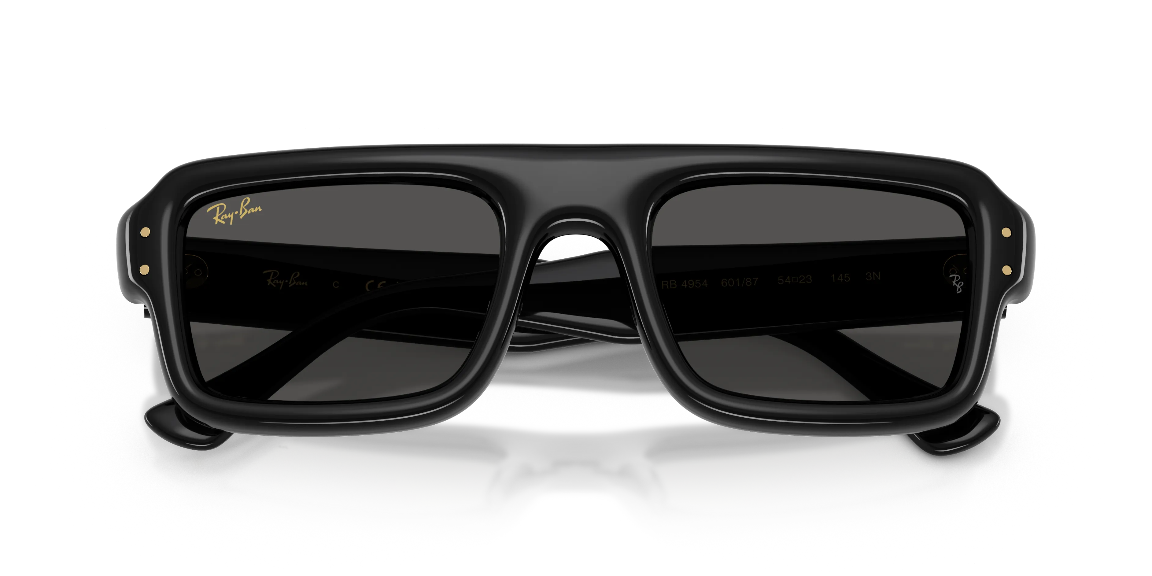 Ray - Ban RB4954 601/87 Occhiali da sole Nylon Nero [""] Pilot Normale - immagine 2
