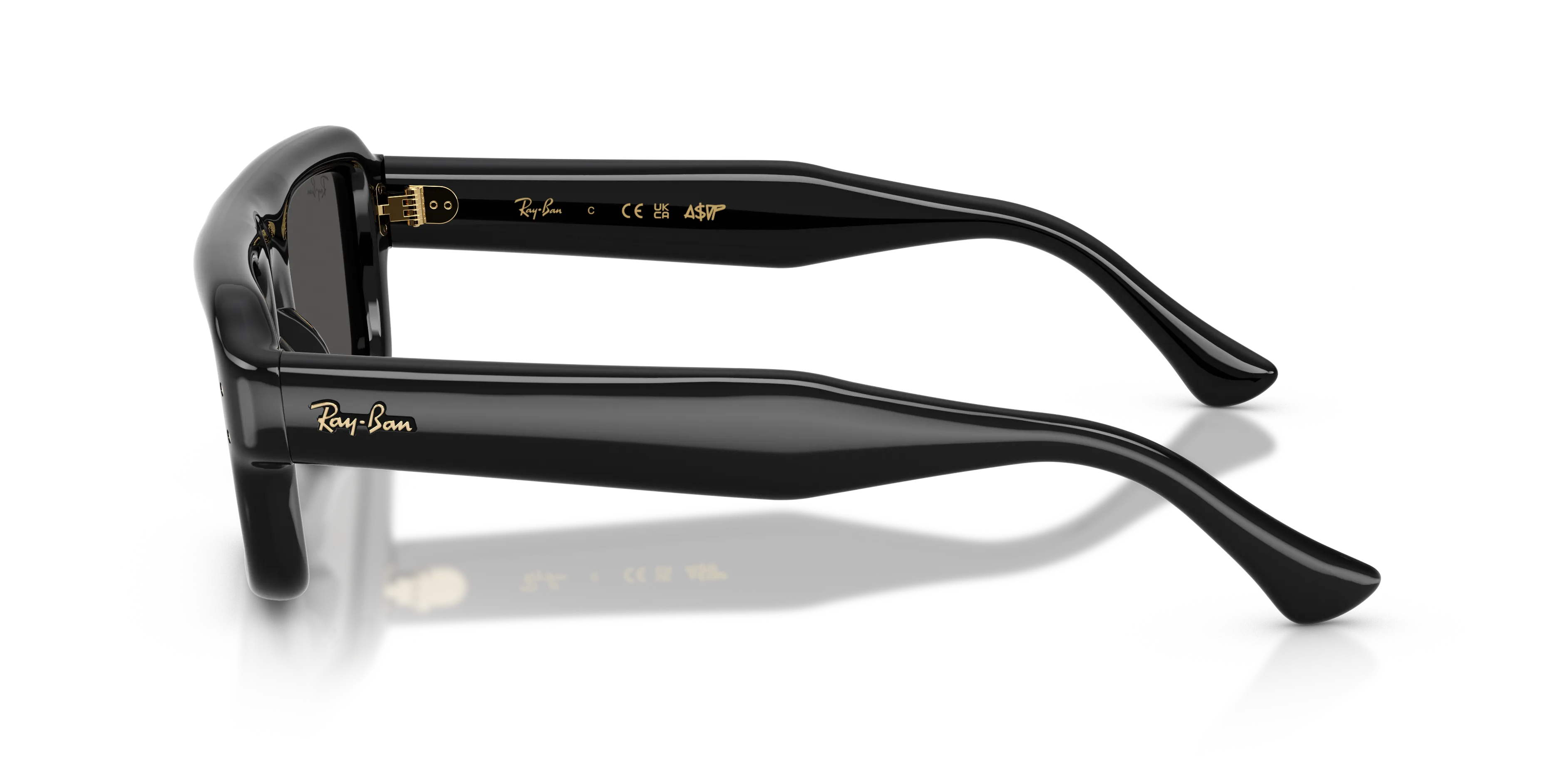 Ray - Ban RB4954 601/87 Occhiali da sole Nylon Nero [""] Pilot Normale - immagine 4