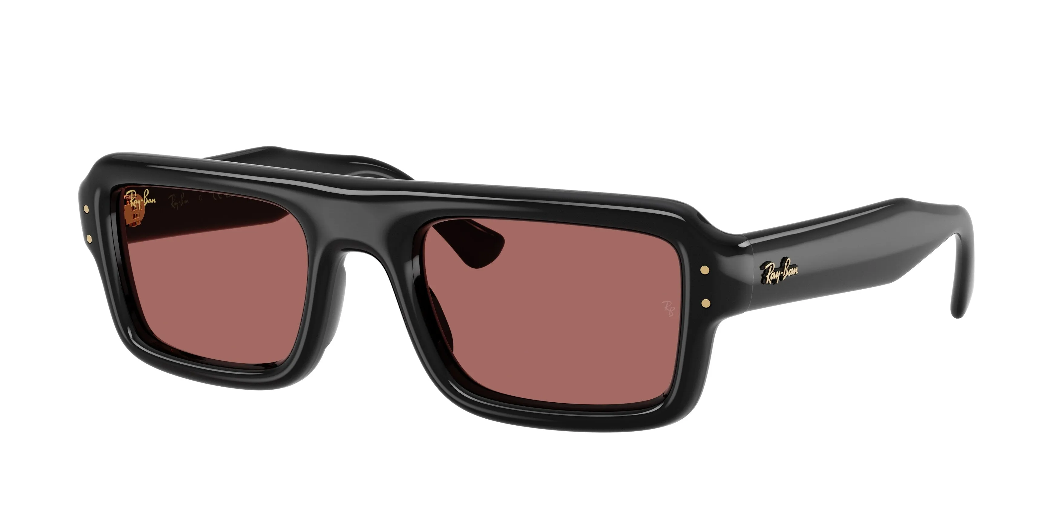 Ray - Ban RB4954 601/69 Occhiali da sole Nylon Nero Viola Pilot Normale - immagine 1