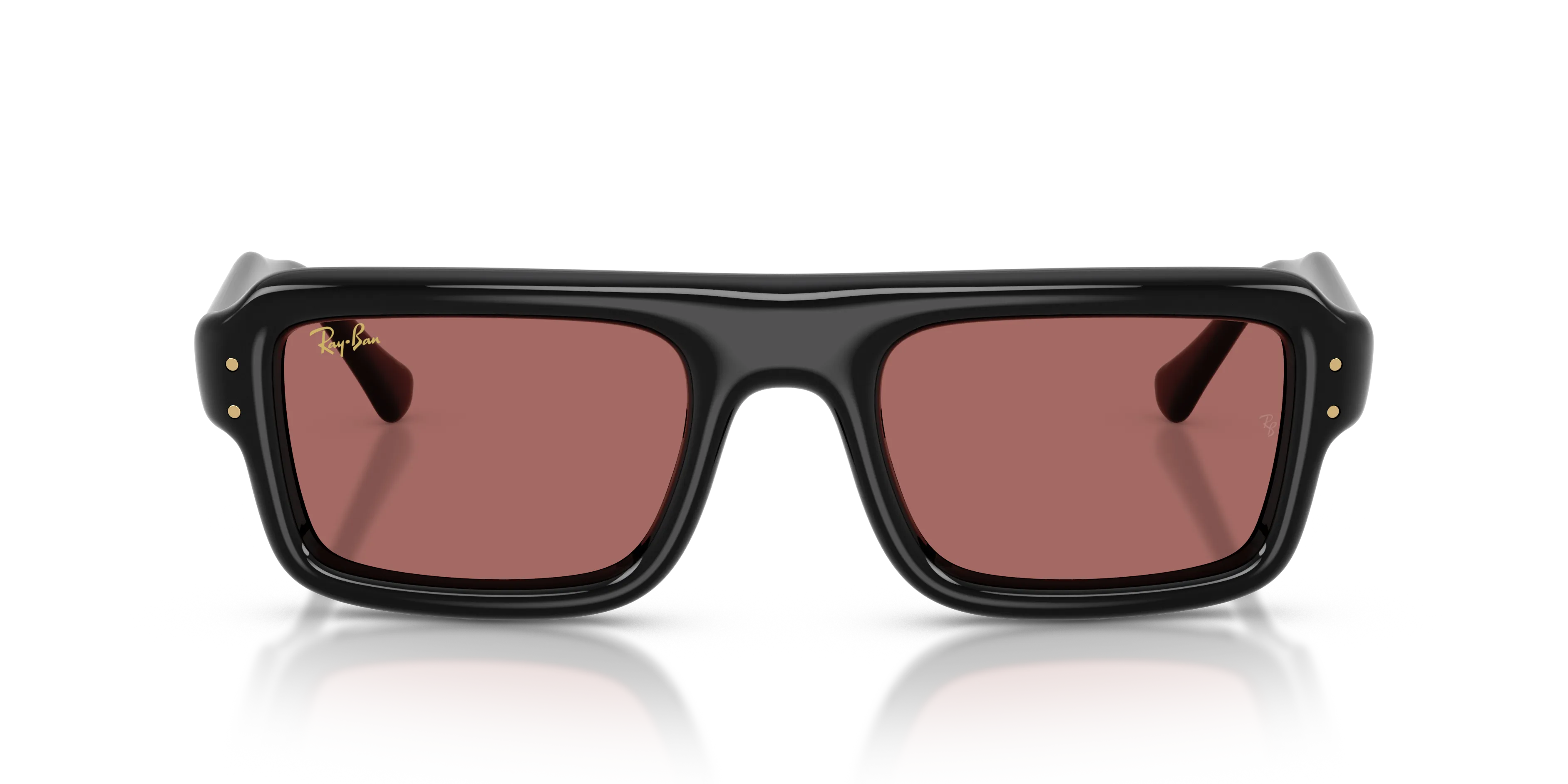 Ray - Ban RB4954 601/69 Occhiali da sole Nylon Nero Viola Pilot Normale - immagine 3