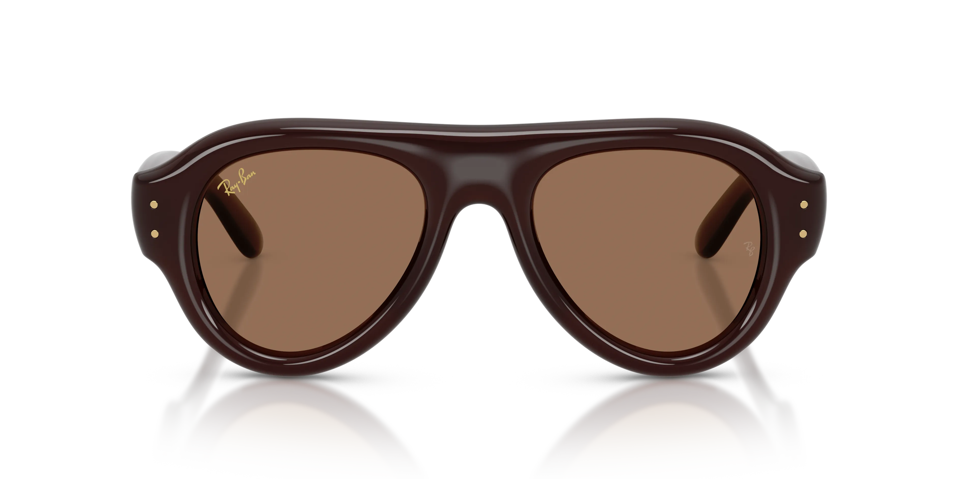 Ray - Ban RB4925 689673 Occhiali da sole Nylon Marrone Marrone Pilot Normale - immagine 3