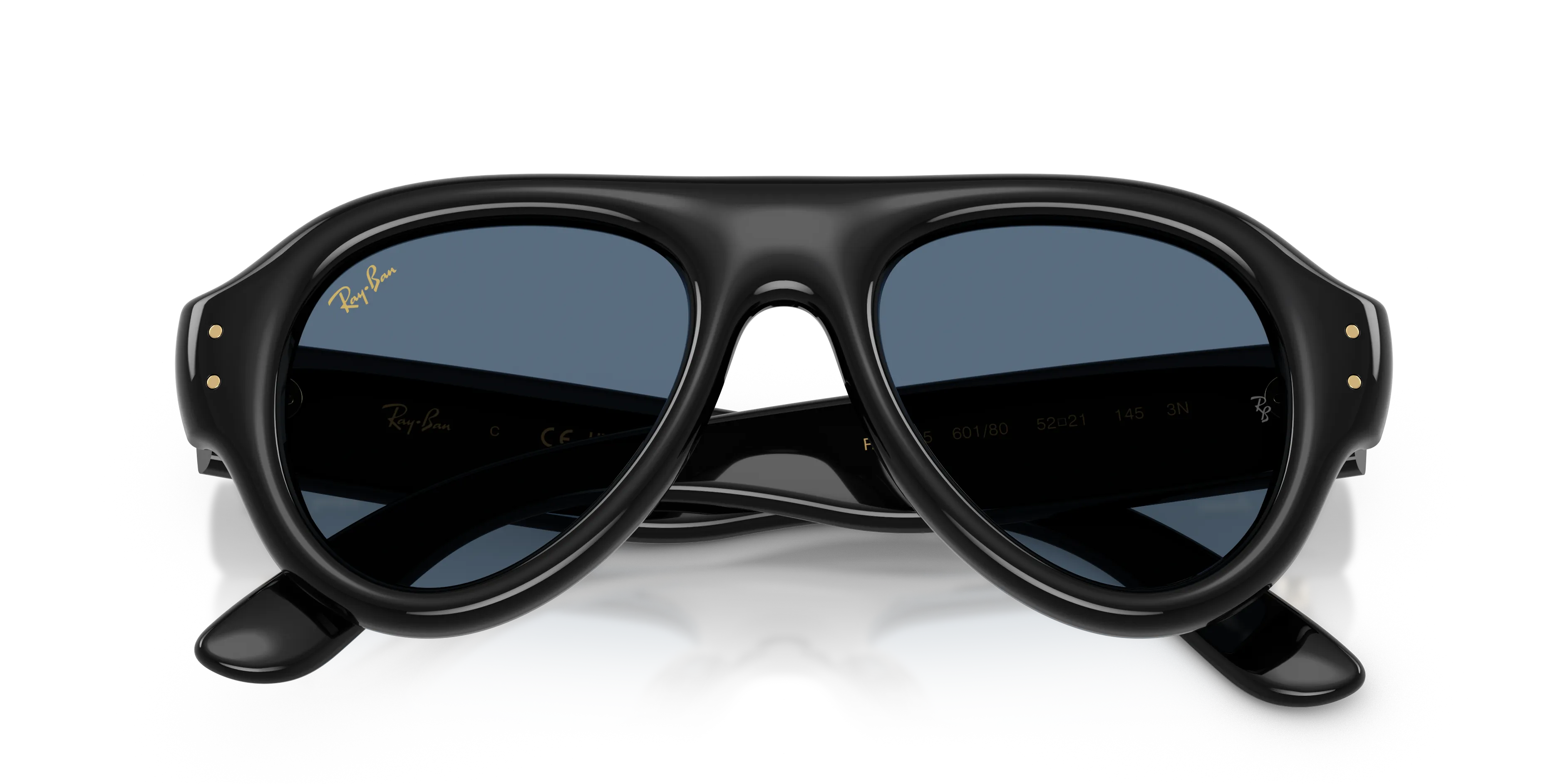 Ray - Ban RB4925 601/80 Occhiali da sole Nylon Nero Blu Pilot Normale - immagine 2