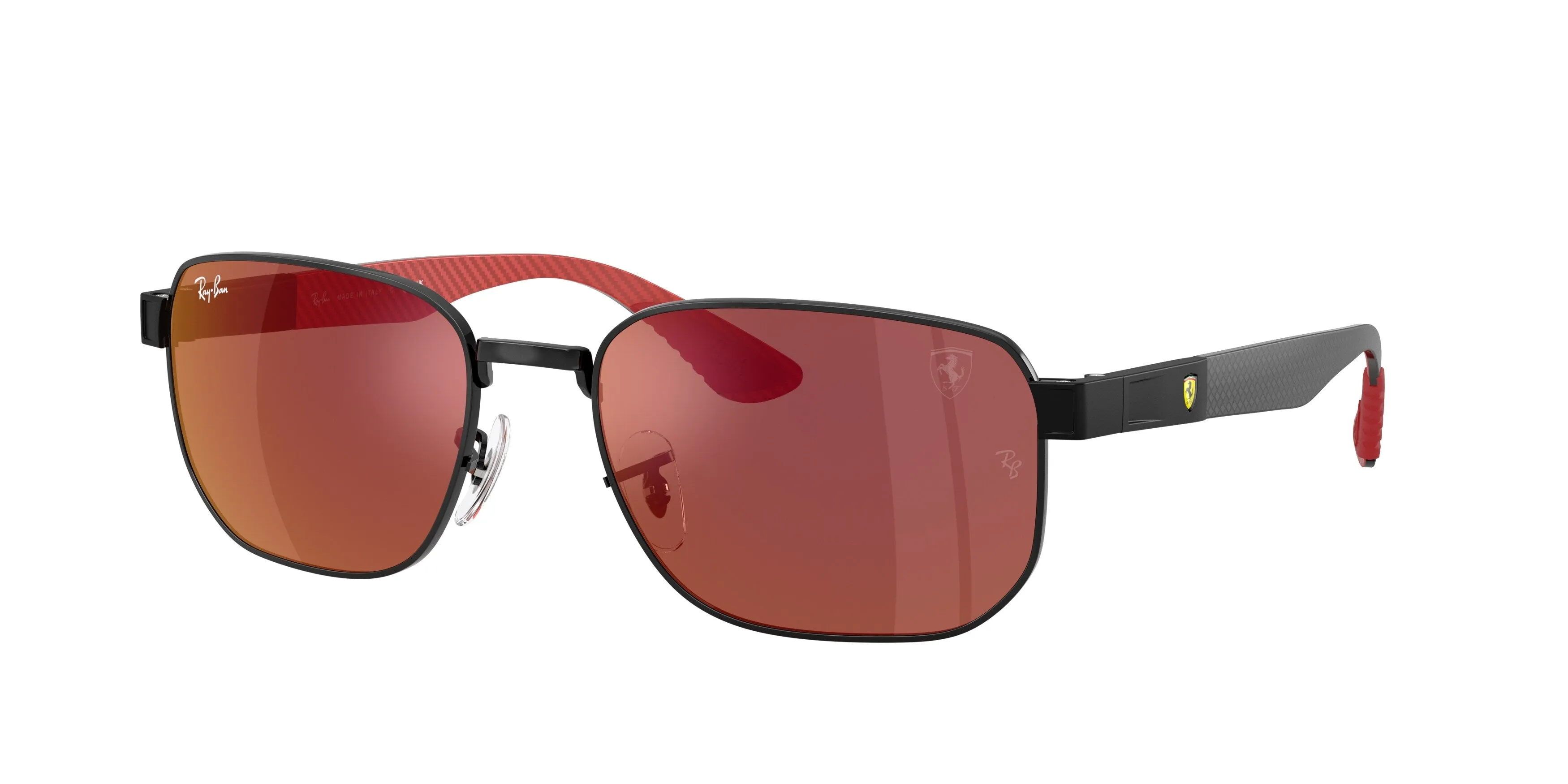 Ray - Ban RB8329M F1402K Occhiali da sole Metallo Nero Geometrica Specchiate - immagine 1