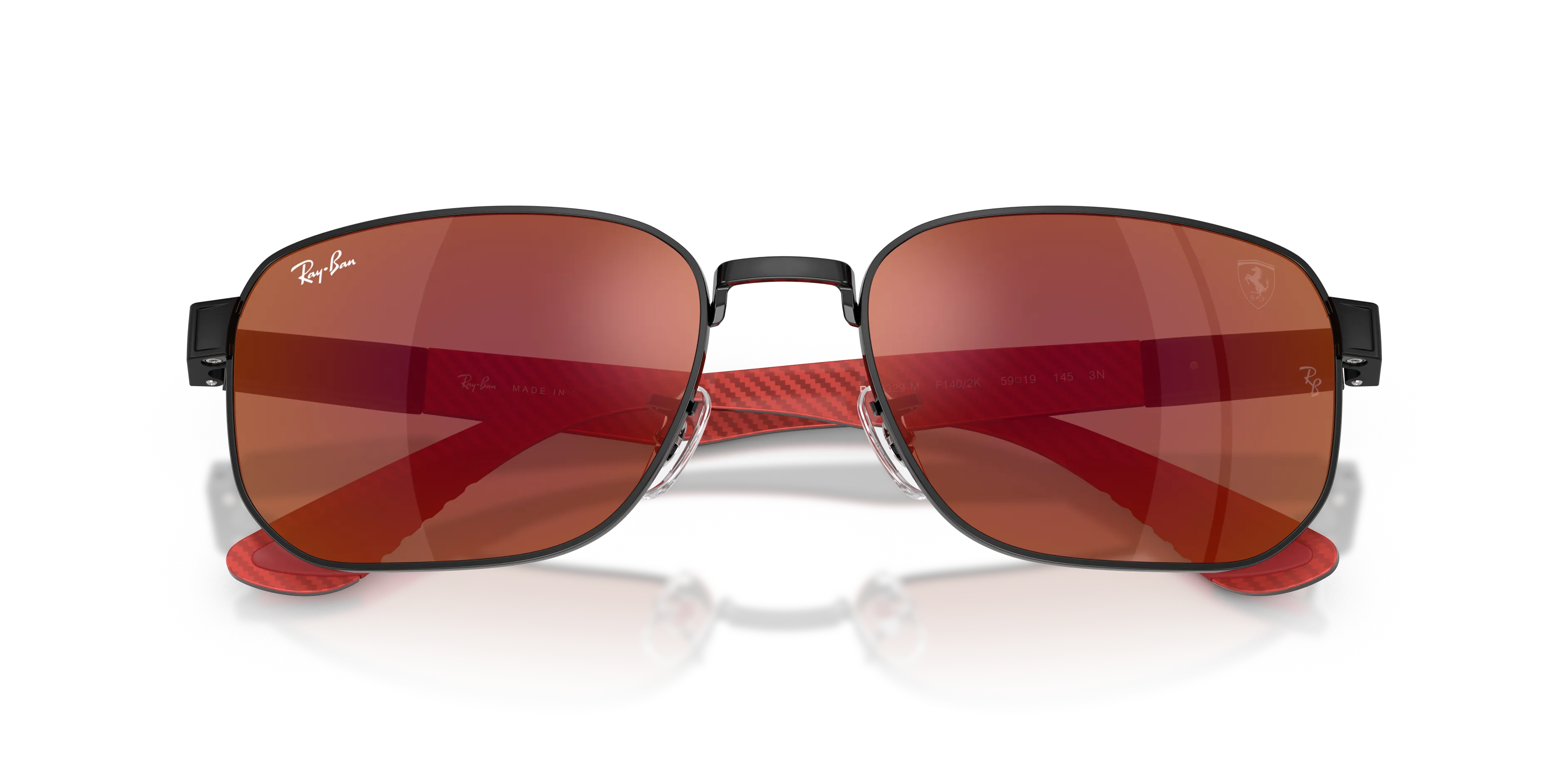 Ray - Ban RB8329M F1402K Occhiali da sole Metallo Nero Geometrica Specchiate - immagine 2