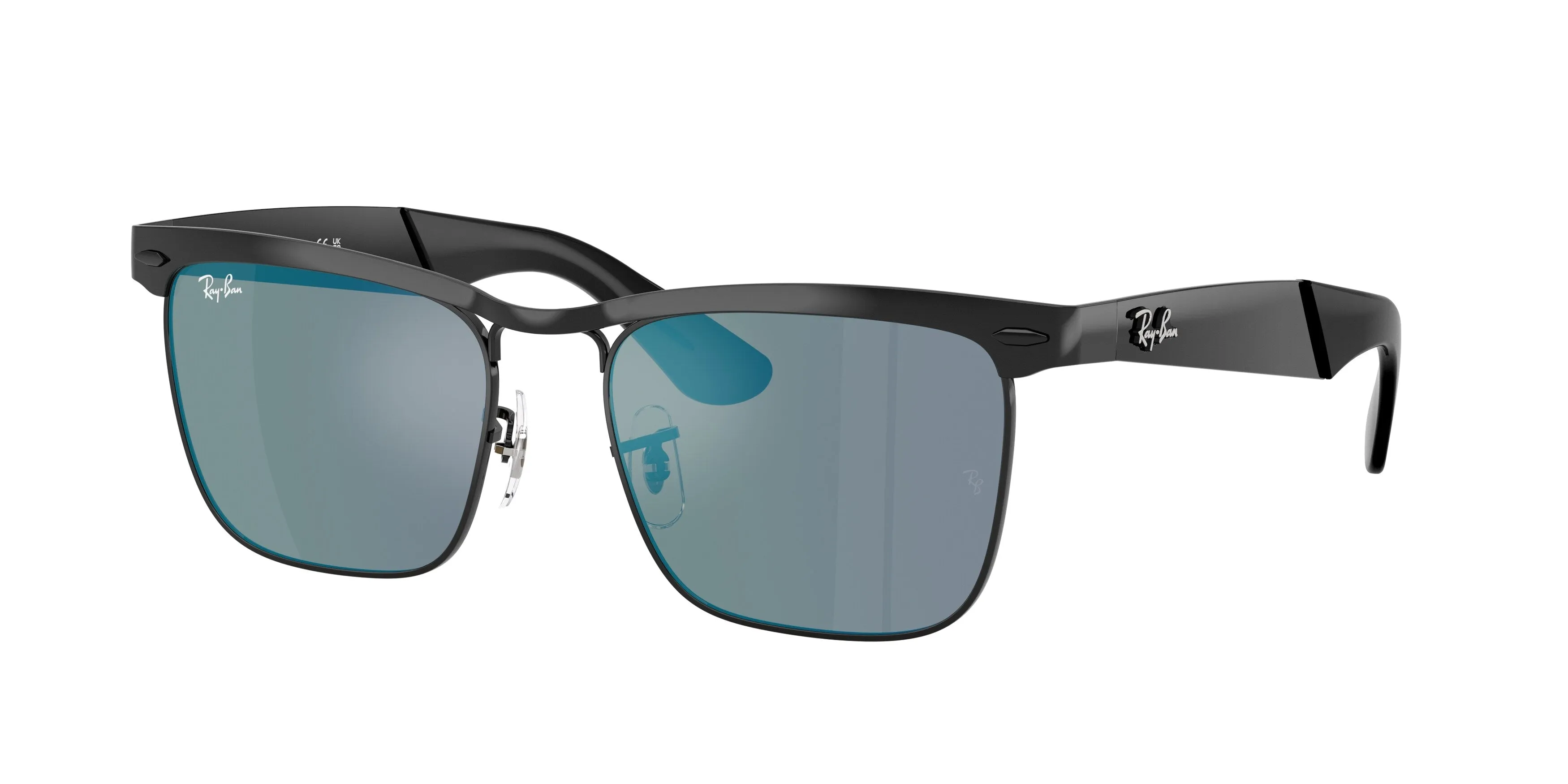 Ray - Ban RB3875 WAYFARER DELUXE 002/8O Occhiali da sole Metallo Nero Squadrata Normale - immagine 1