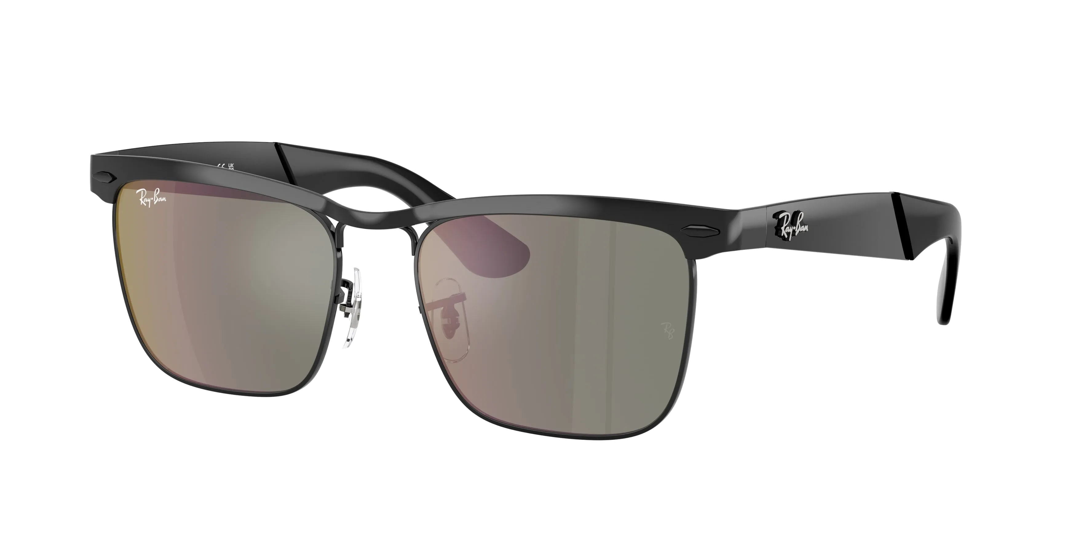 Ray - Ban RB3875 WAYFARER DELUXE 002/39 Occhiali da sole Metallo Nero Squadrata Normale - immagine 1