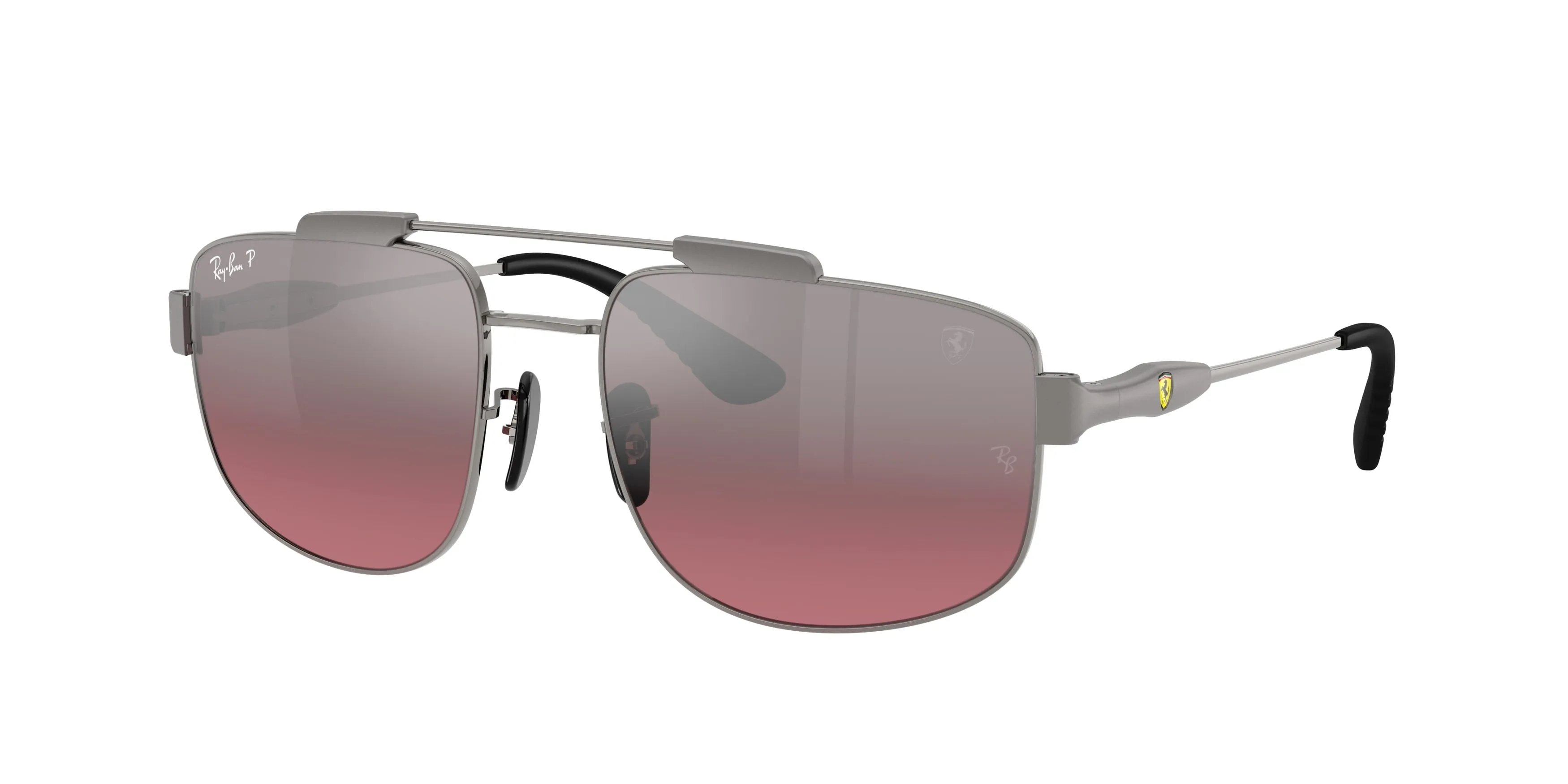 Ray - Ban RB3789M F1247A Occhiali da sole Metallo Grigio Squadrata Polarizzata - immagine 1