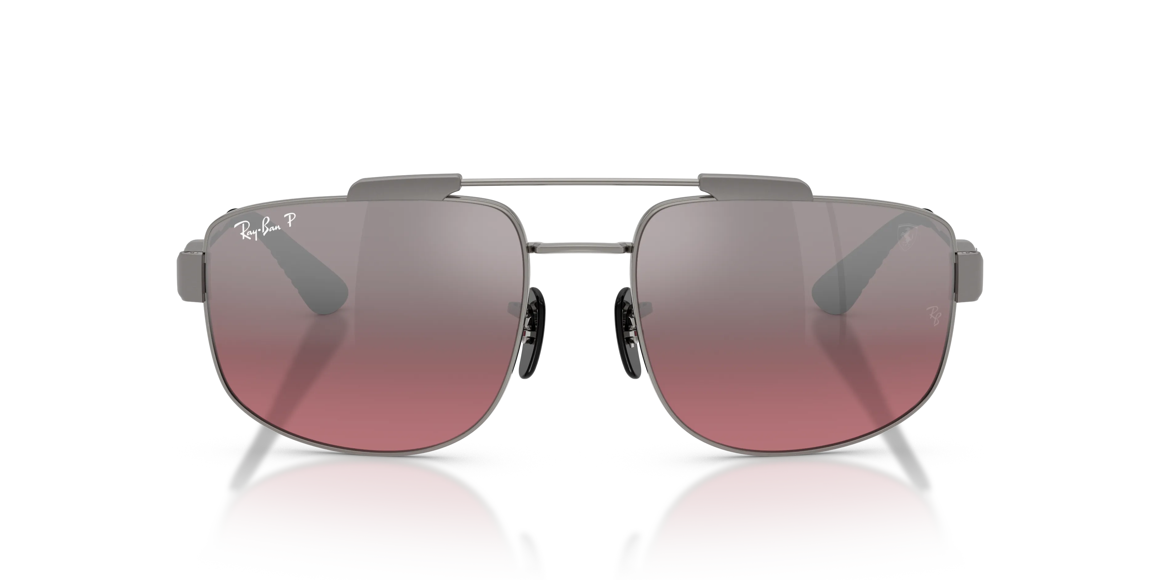 Ray - Ban RB3789M F1247A Occhiali da sole Metallo Grigio Squadrata Polarizzata - immagine 3