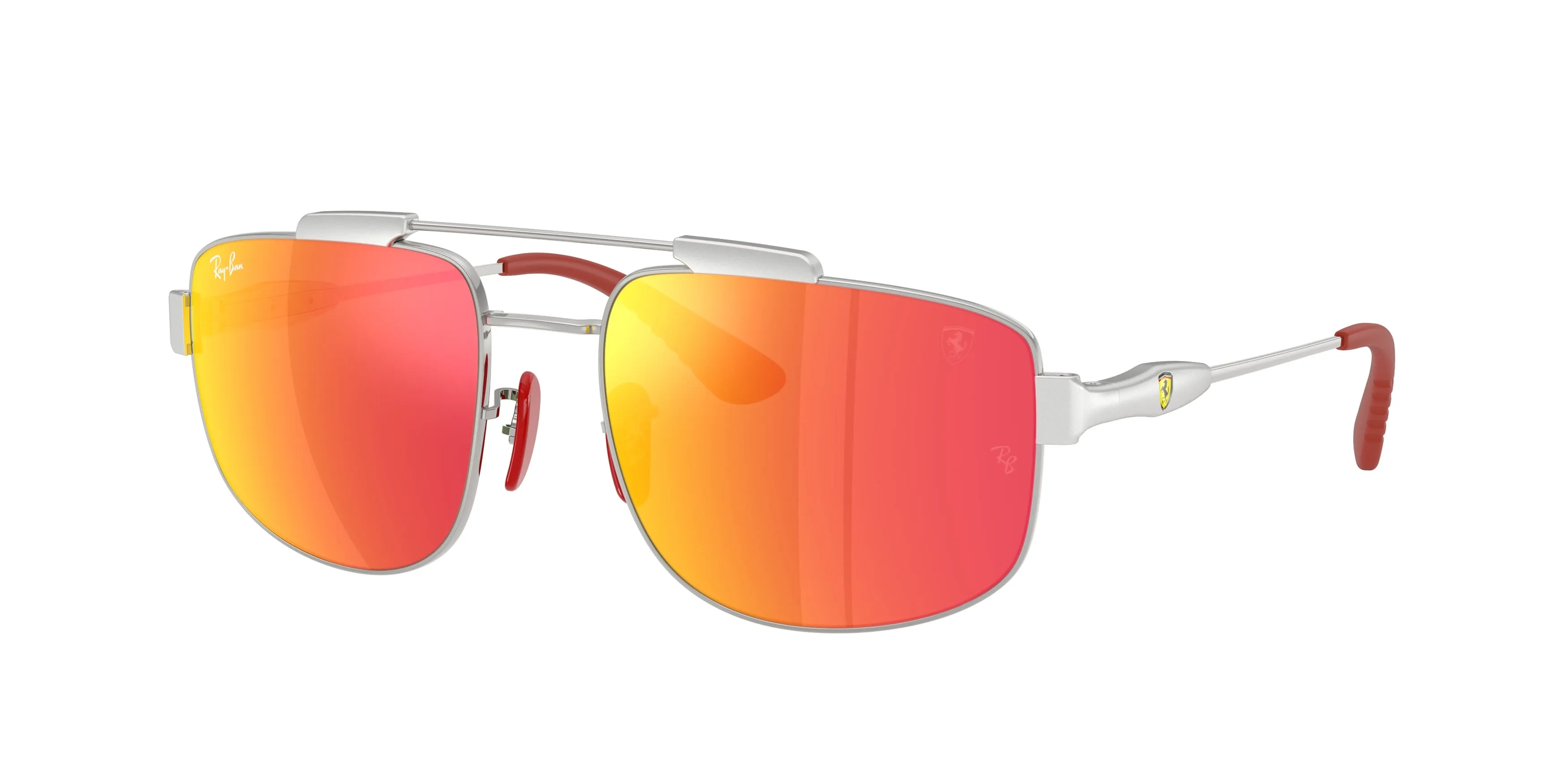 Ray - Ban RB3789M F0071D Occhiali da sole Metallo Argento Squadrata Normale - immagine 1