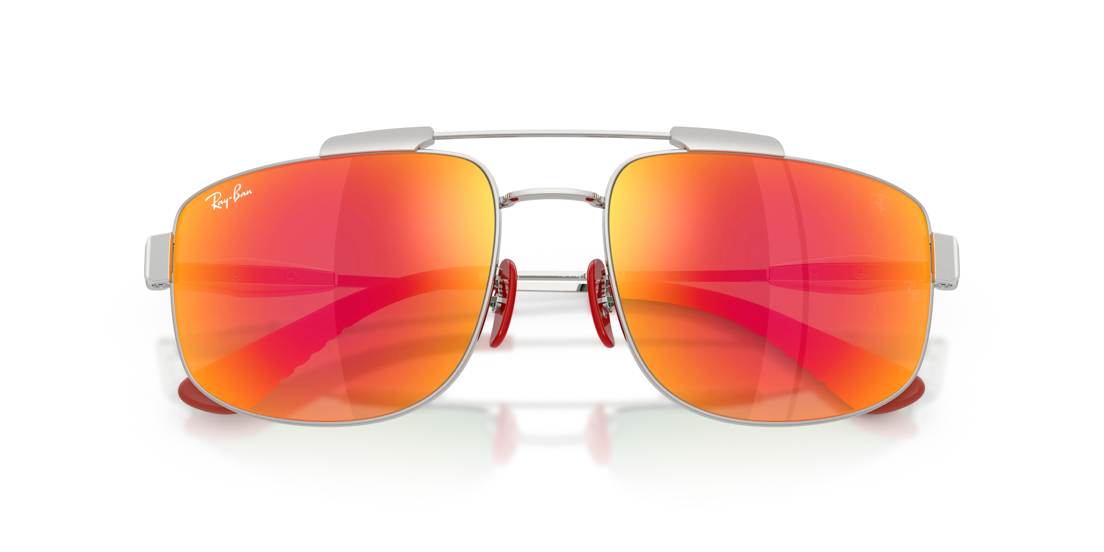 Ray - Ban RB3789M F0071D Occhiali da sole Metallo Argento Squadrata Normale - immagine 2