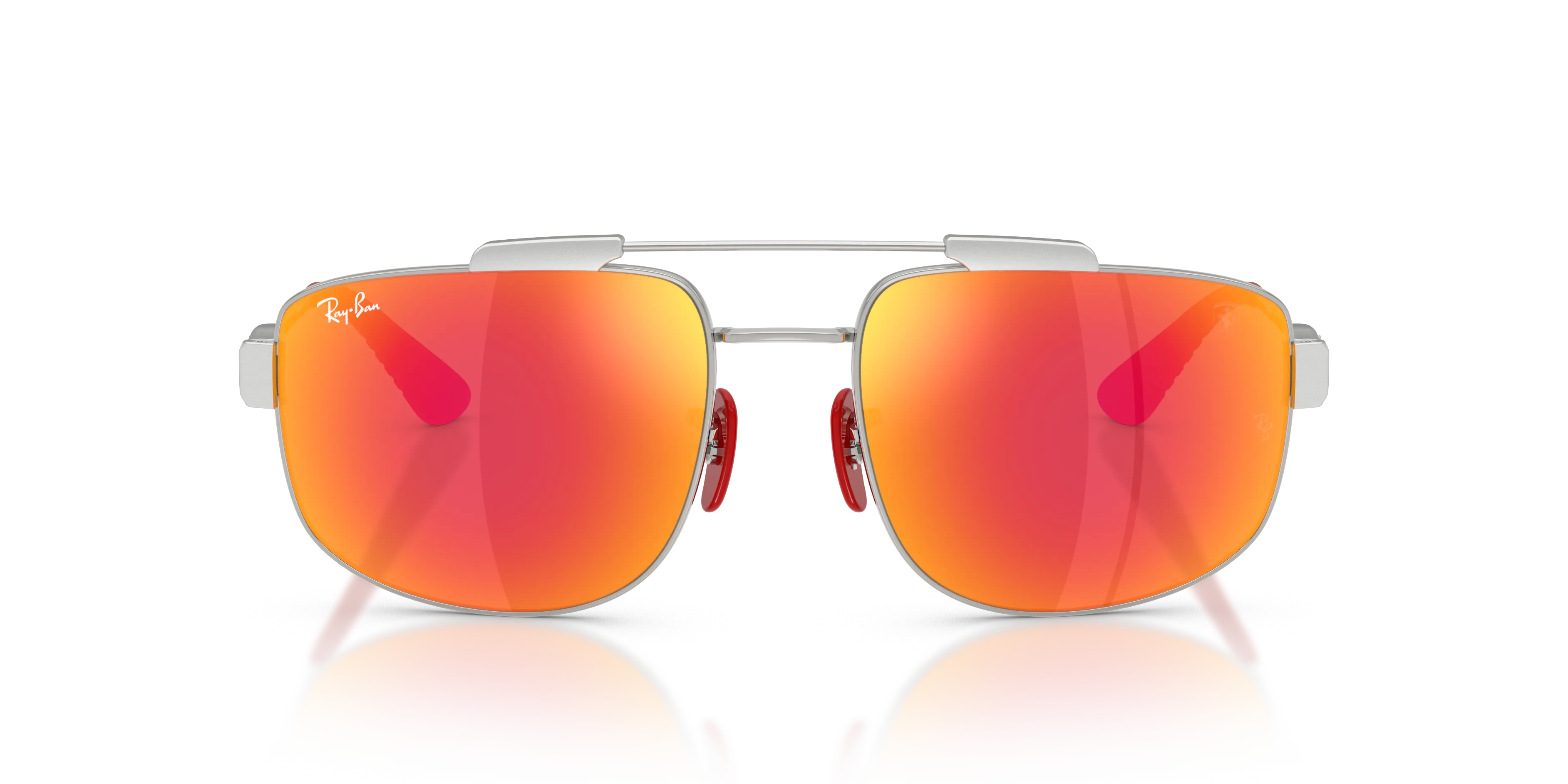 Ray - Ban RB3789M F0071D Occhiali da sole Metallo Argento Squadrata Normale - immagine 3