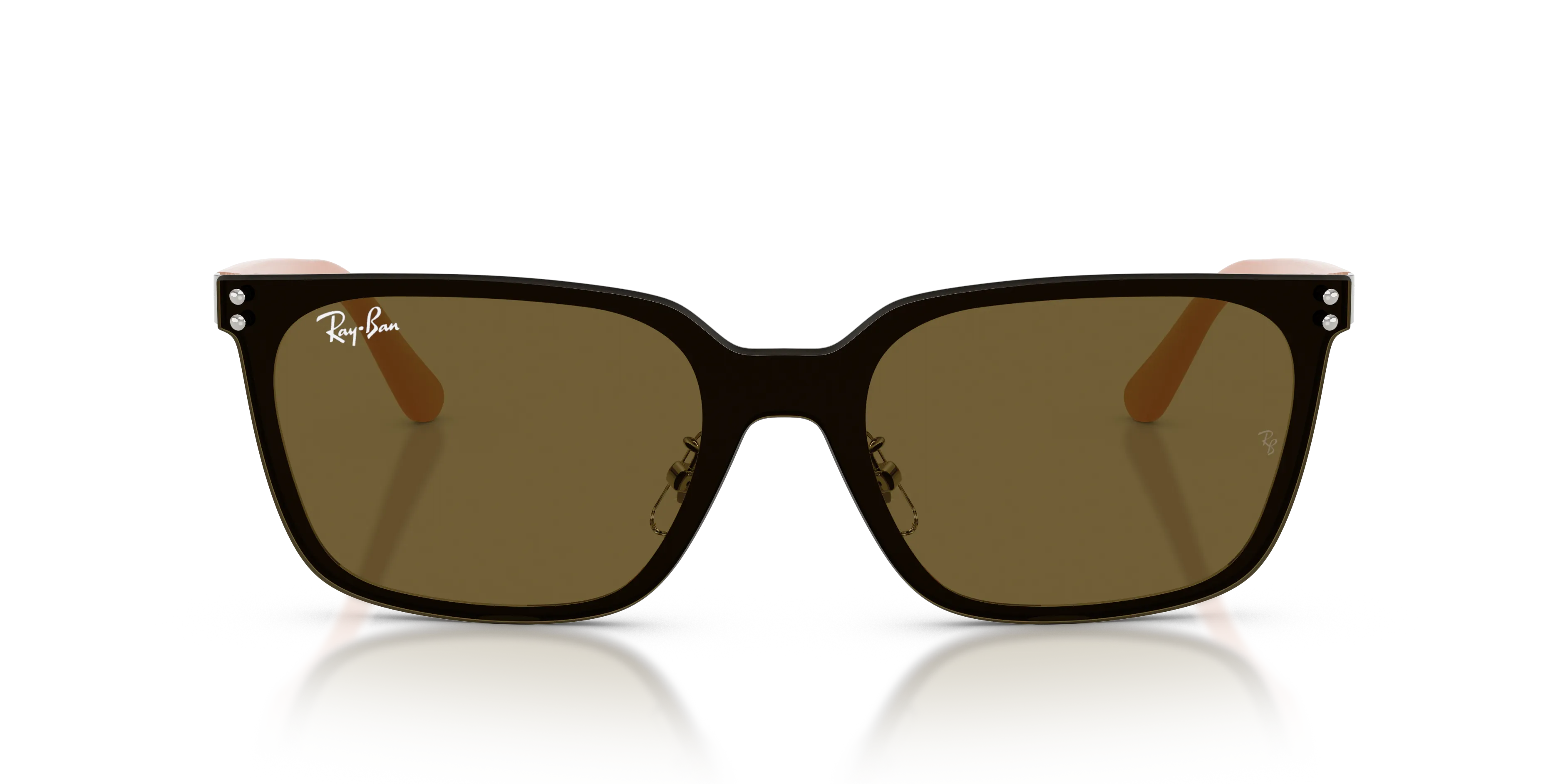 Ray - Ban RB3784D 003/73 Occhiali da sole Metallo Argento Marrone Squadrata Normale - immagine 3