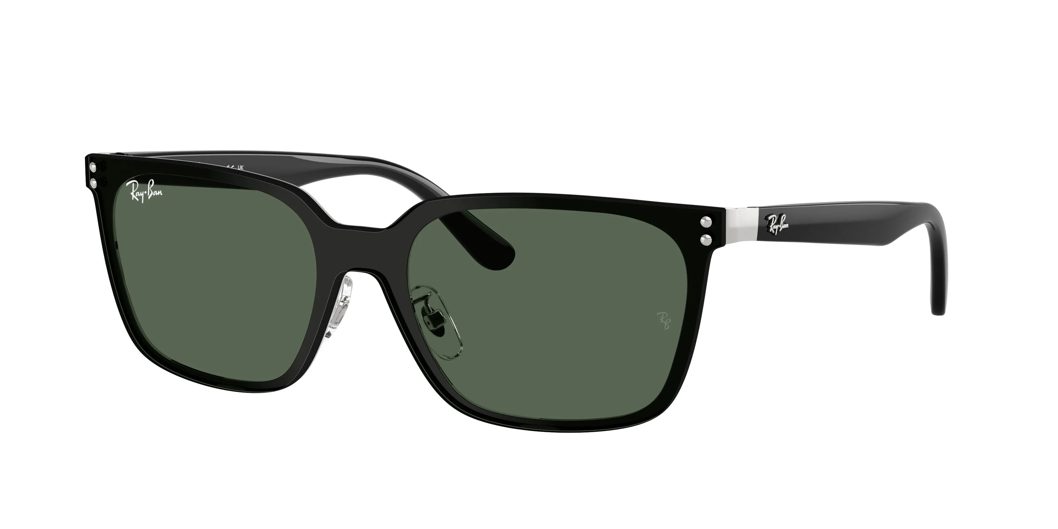 Ray - Ban RB3784D 003/71 Occhiali da sole Metallo Argento Verde Squadrata Normale - immagine 1
