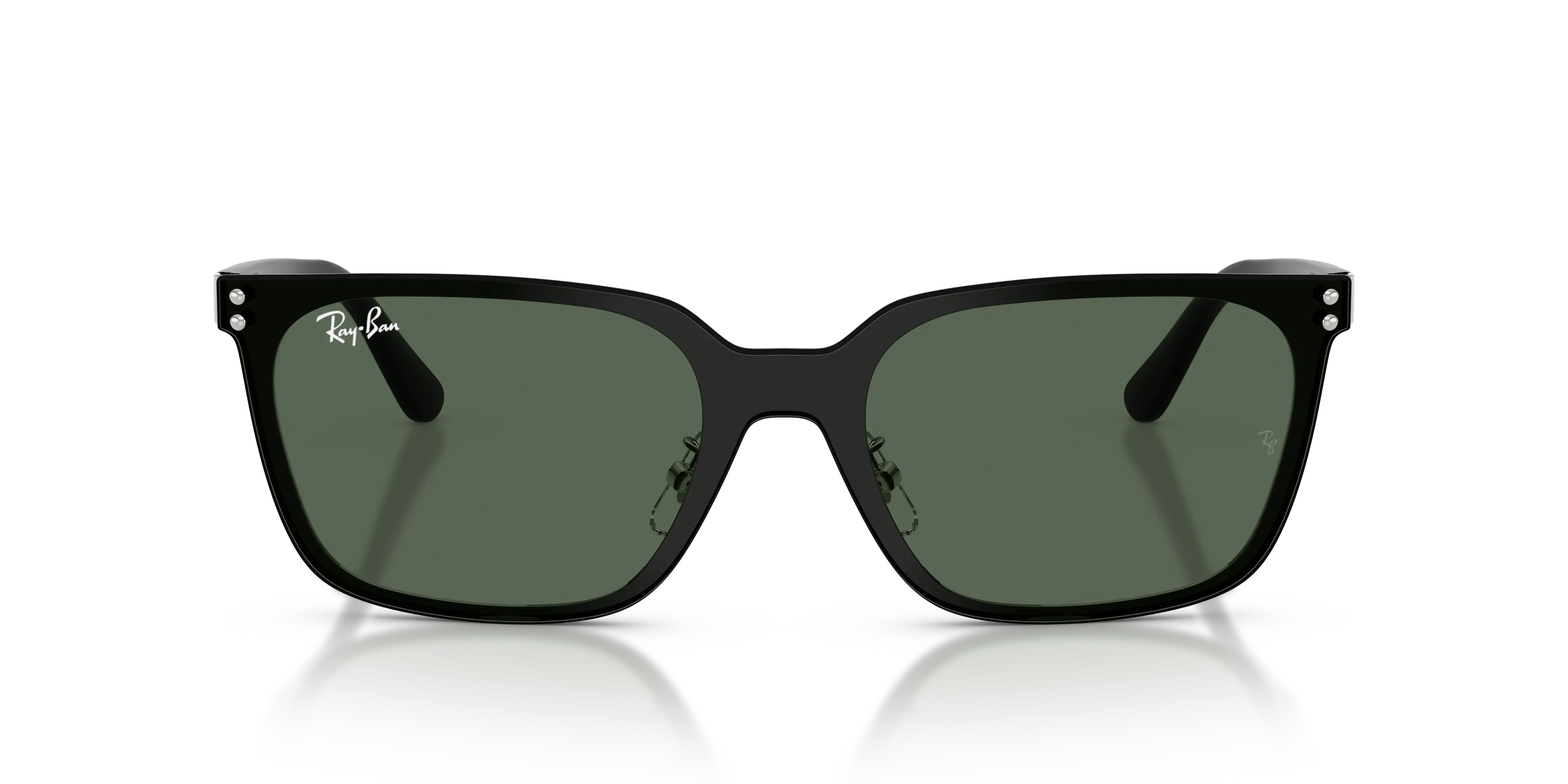 Ray - Ban RB3784D 003/71 Occhiali da sole Metallo Argento Verde Squadrata Normale - immagine 3