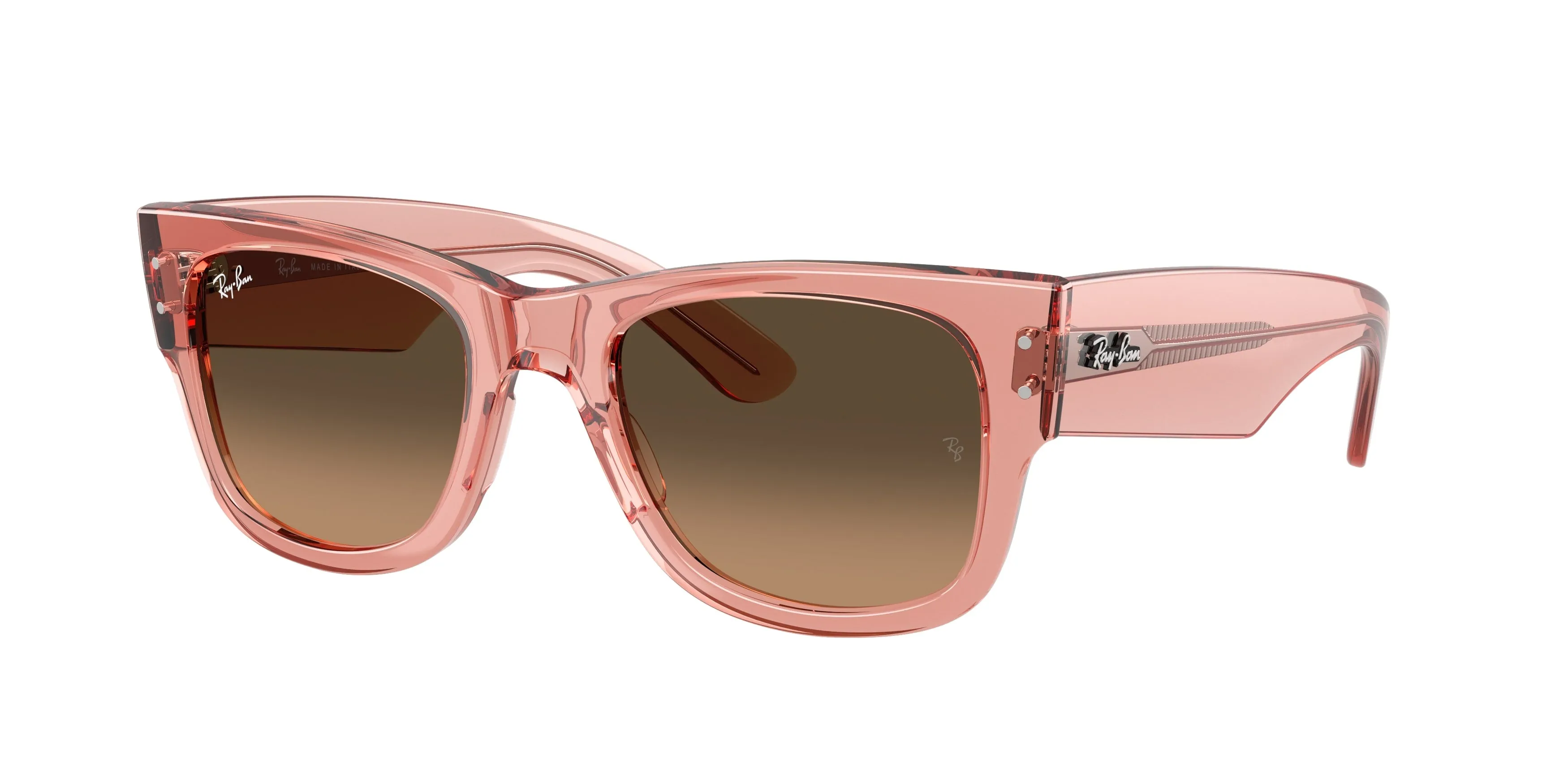 Ray - Ban RB0840S MEGA WAYFARER 684843 Occhiali da sole Acetato Rosa Squadrata Normale Sfumato - immagine 1