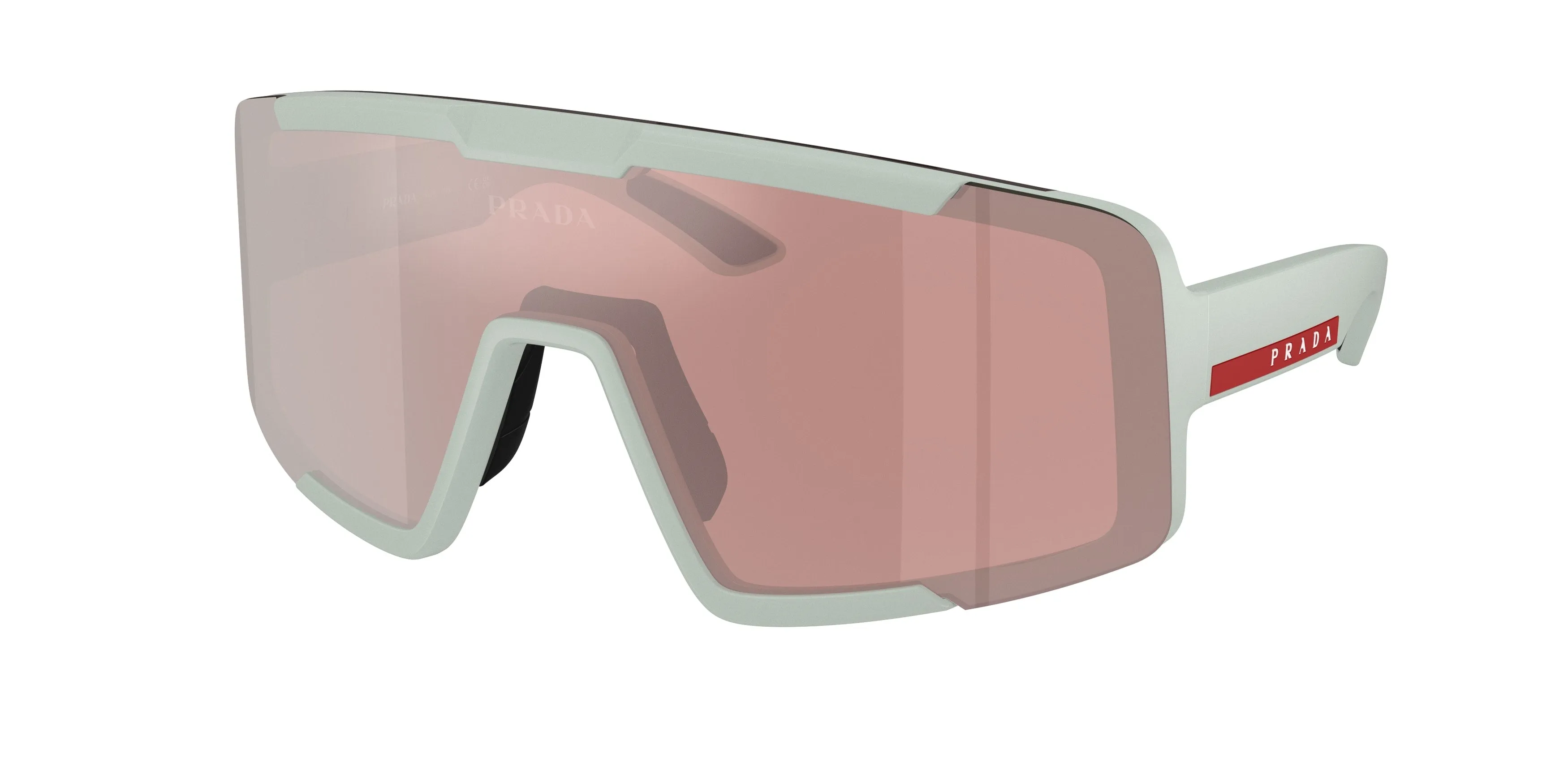 Prada Linea Rossa PS B07S 25H80U Occhiali da sole Iniettato Grigio Viola Geometrica Specchiate - immagine 1