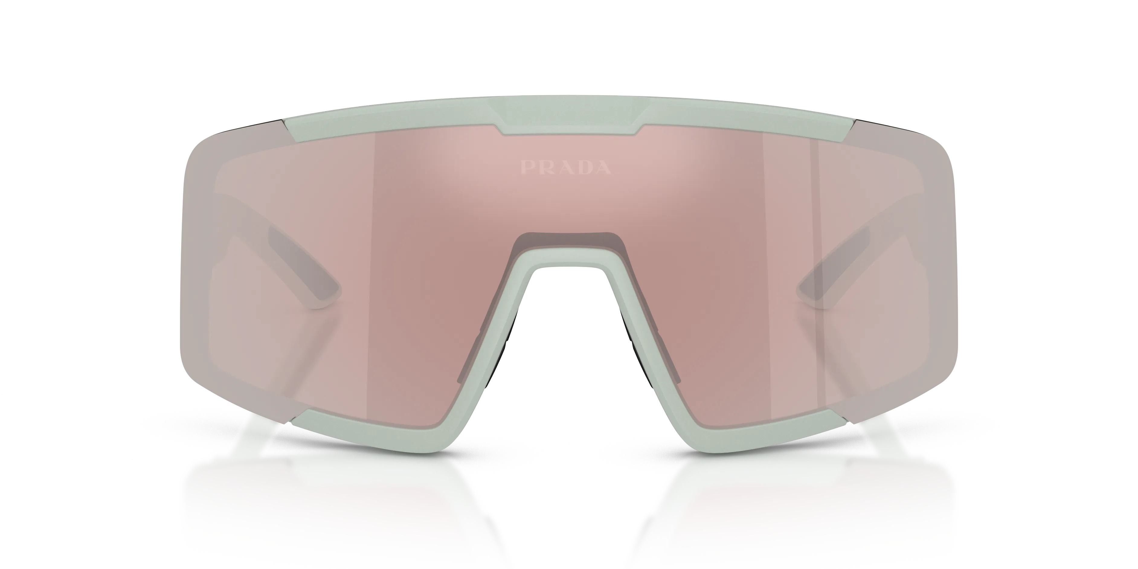 Prada Linea Rossa PS B07S 25H80U Occhiali da sole Iniettato Grigio Viola Geometrica Specchiate - immagine 3