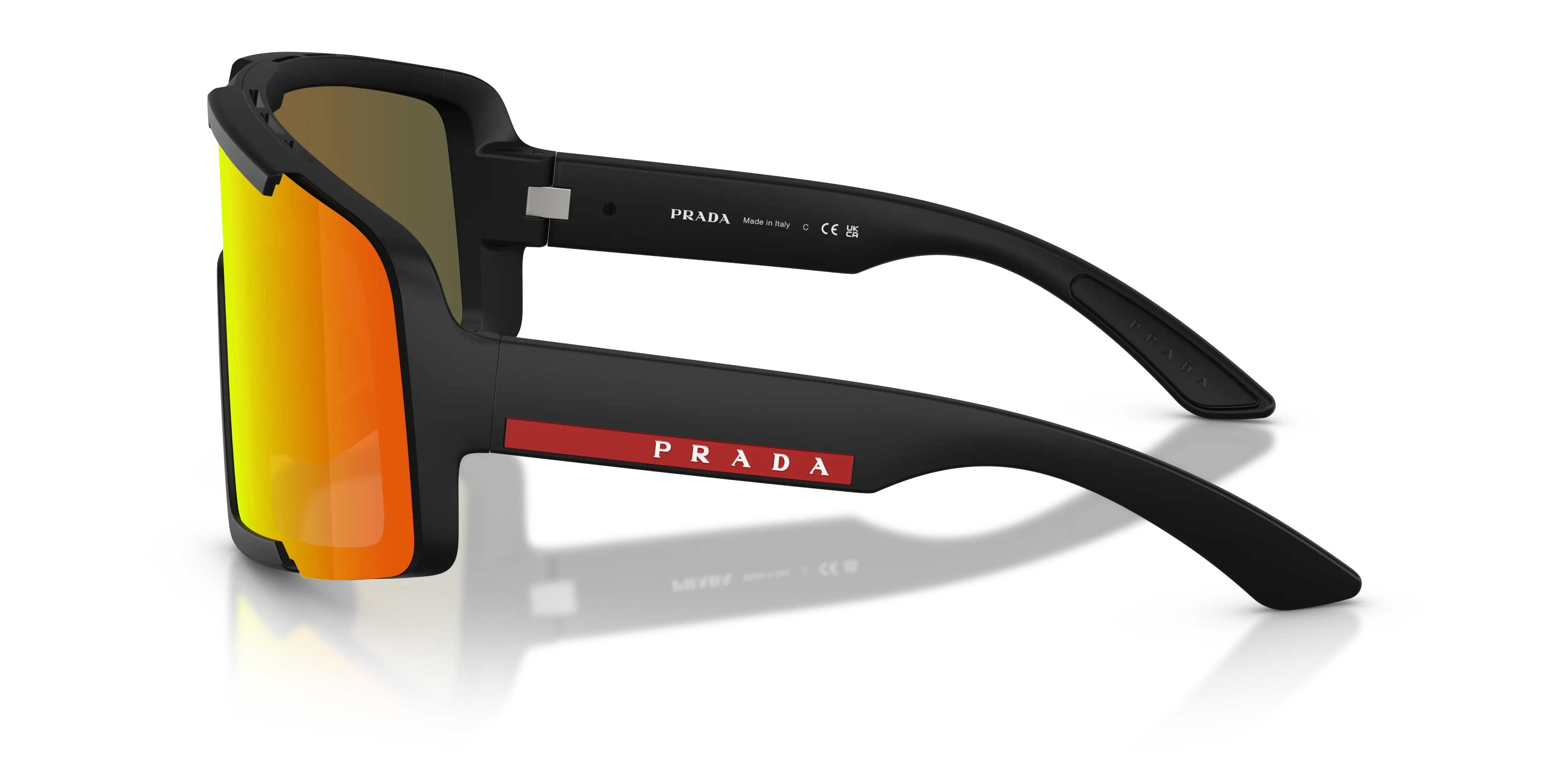 Prada Linea Rossa PS B07S 1BO70U Occhiali da sole Iniettato Nero Geometrica Normale - immagine 4