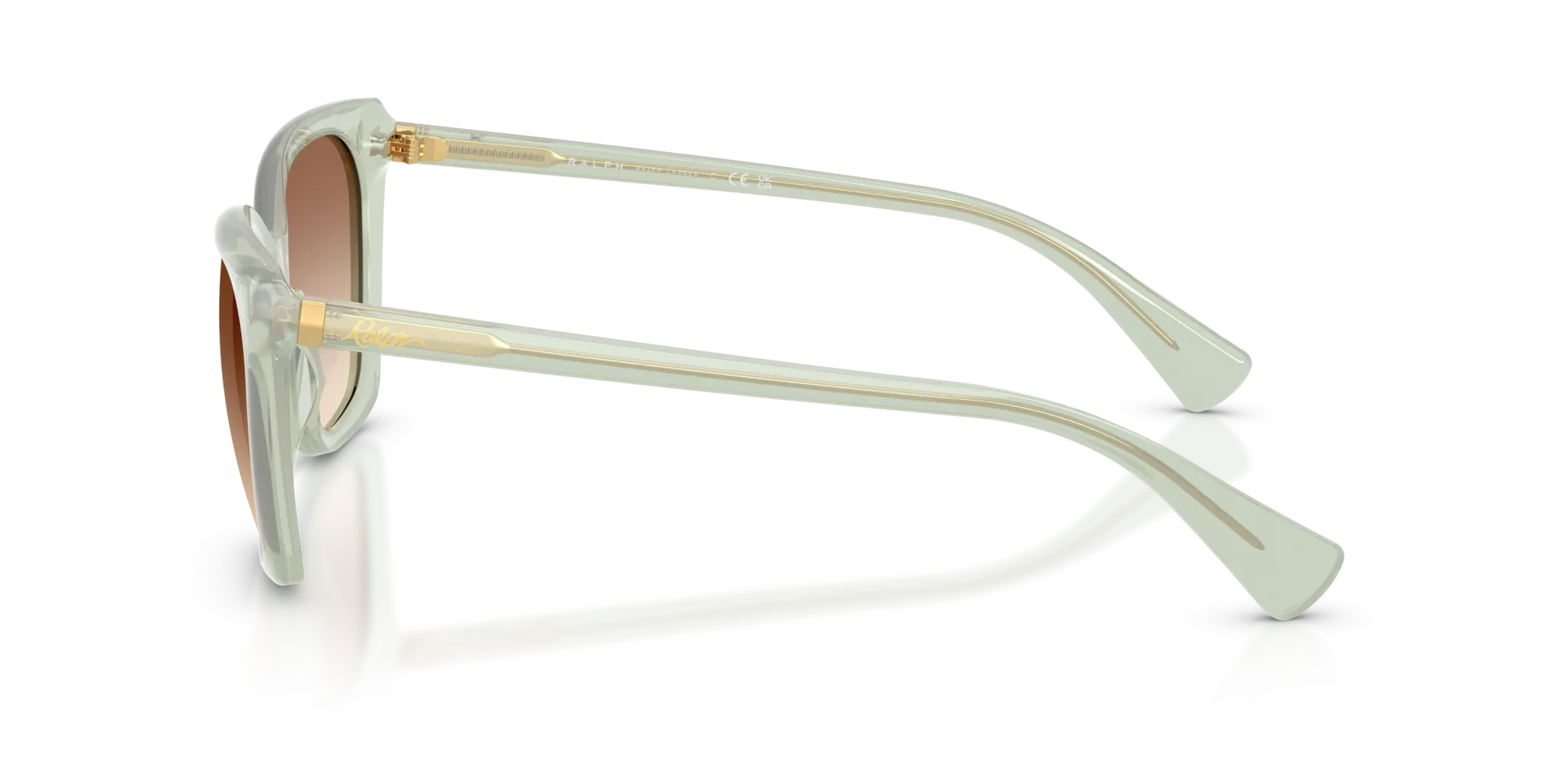 Ralph Lauren RA5330U 627813 Occhiali da sole Acetato Verde Farfalla Normale Sfumato - immagine 4