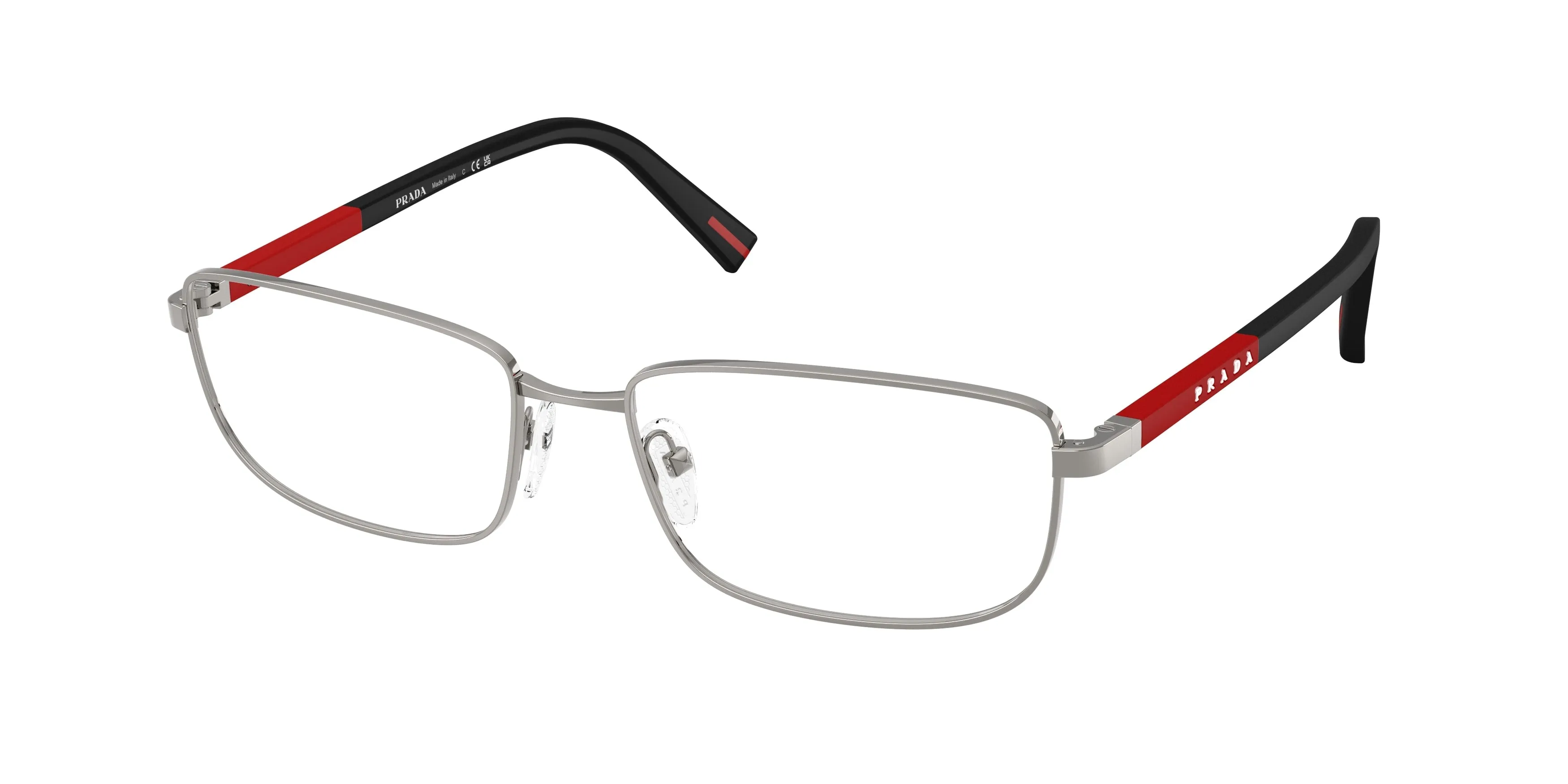 Prada Linea Rossa PS 50SV 5AV1O1 Montature da vista Metallo Grigio Pillow Normale - immagine 1