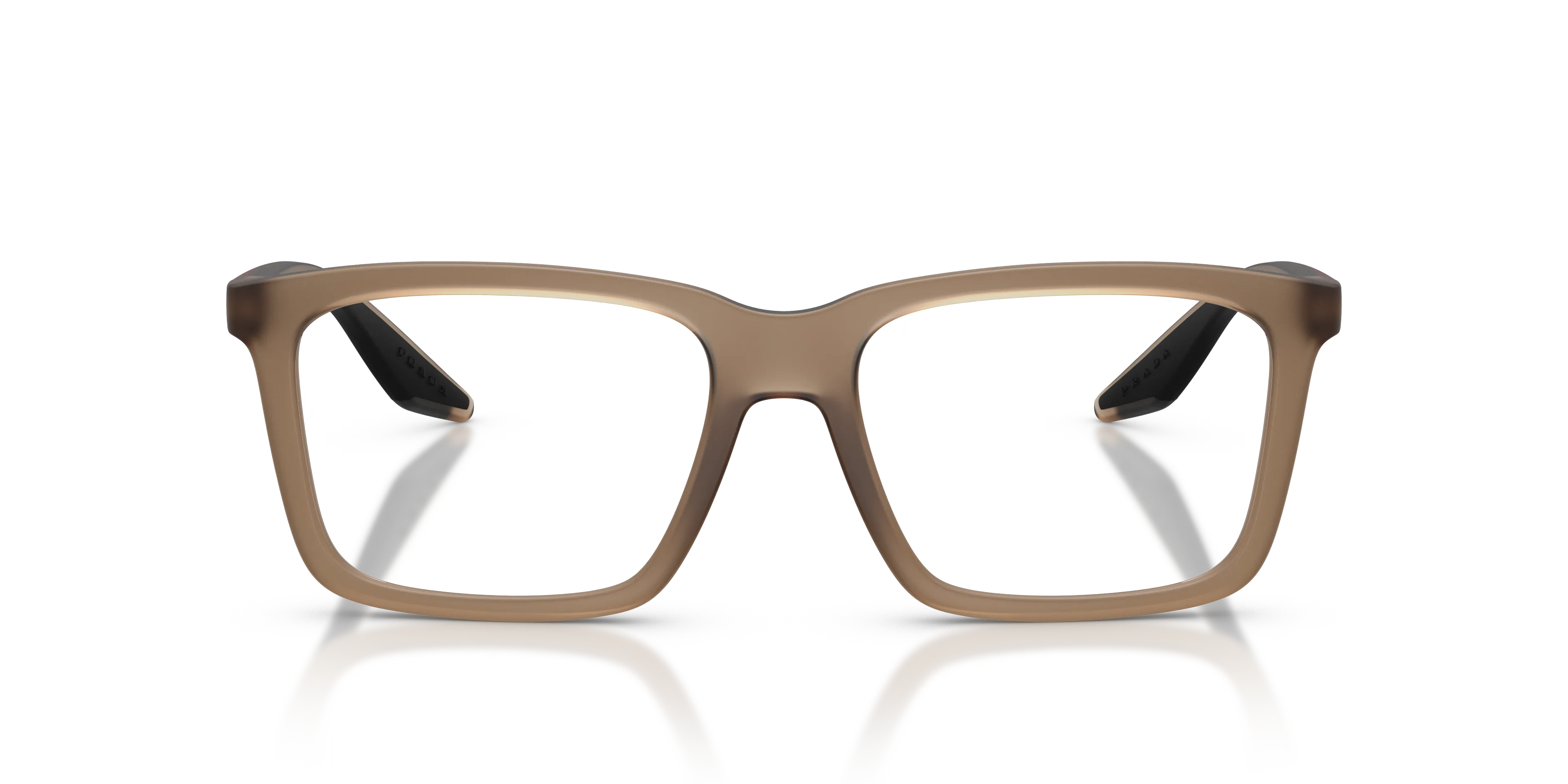 Prada Linea Rossa PS 03SV 29F1O1 Montature da vista Iniettato Marrone Squadrata Normale - immagine 3