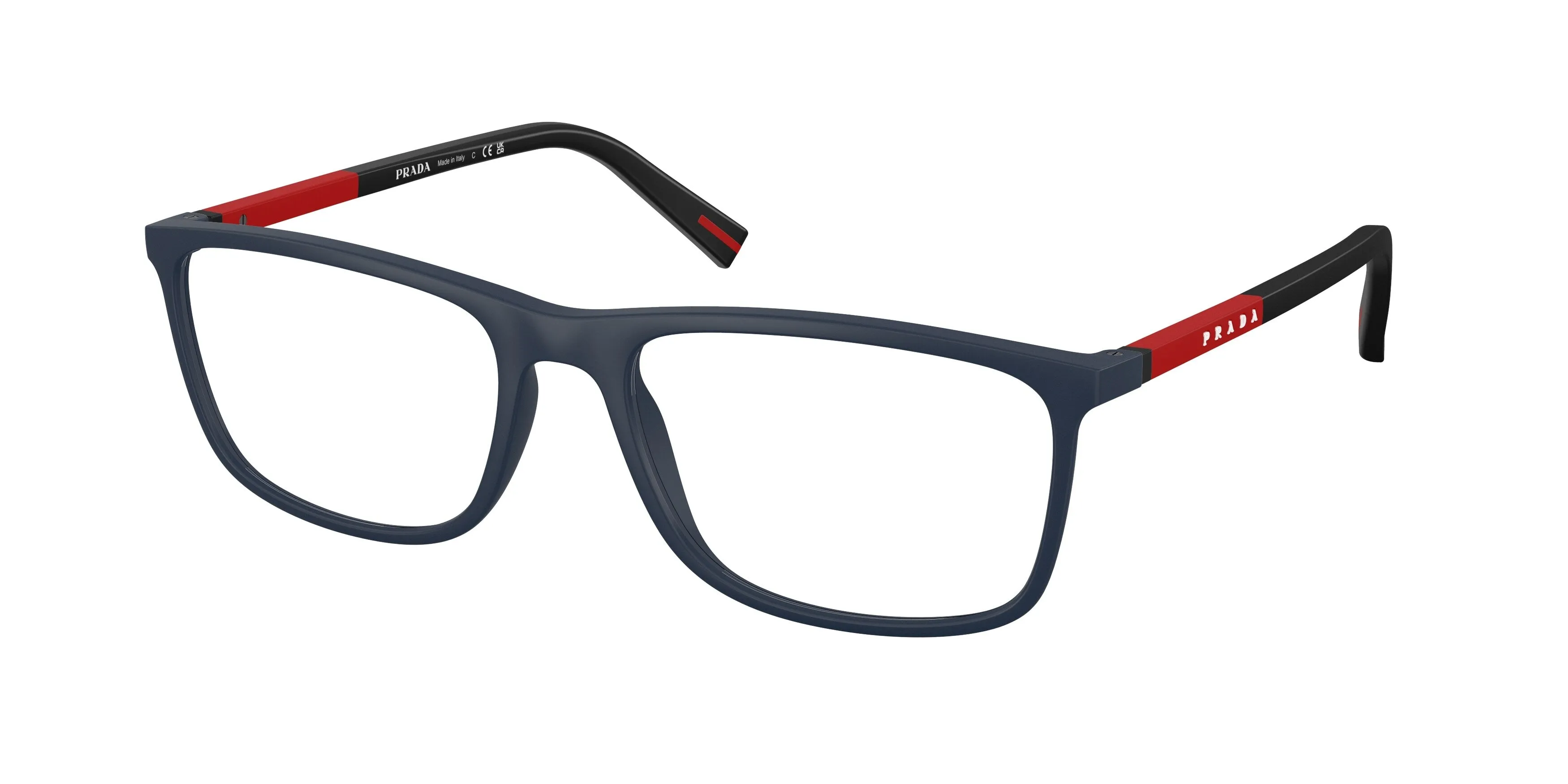 Prada Linea Rossa PS 03QV MAG1O1 Montature da vista Iniettato Blu Squadrata Normale - immagine 1