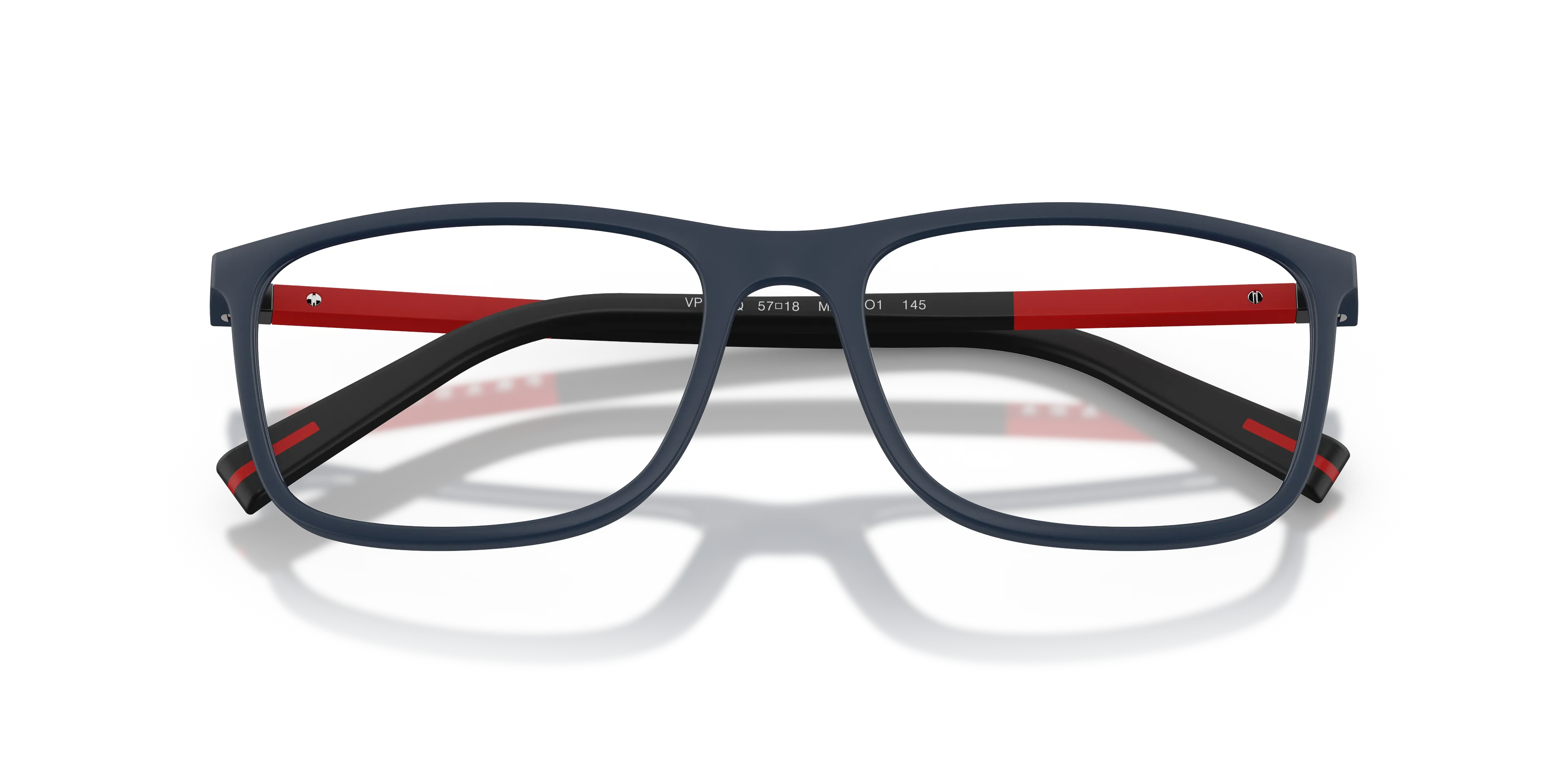 Prada Linea Rossa PS 03QV MAG1O1 Montature da vista Iniettato Blu Squadrata Normale - immagine 2