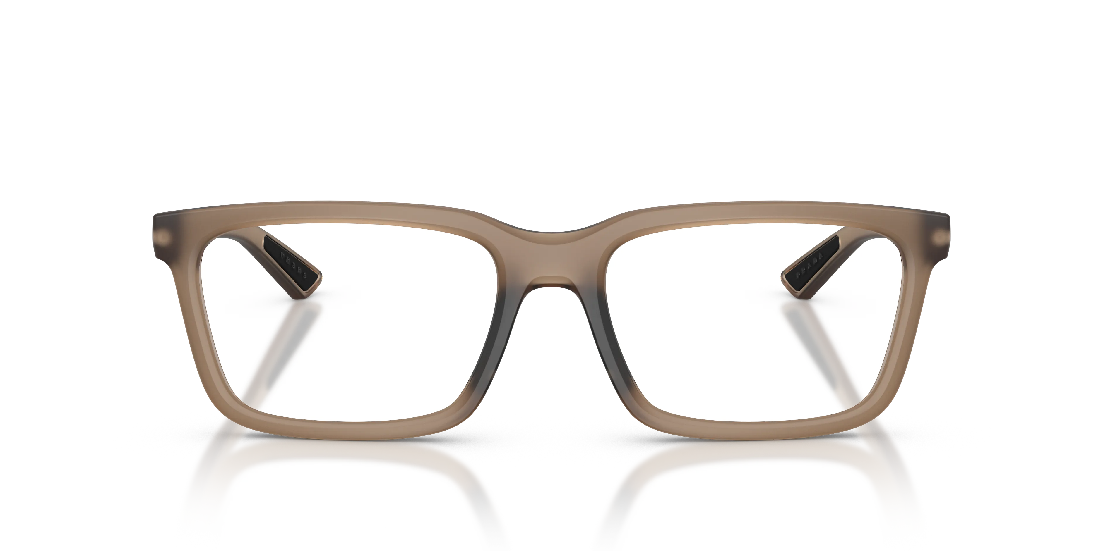 Prada Linea Rossa PS 02SV 29F1O1 Montature da vista Iniettato Marrone Squadrata Normale - immagine 3