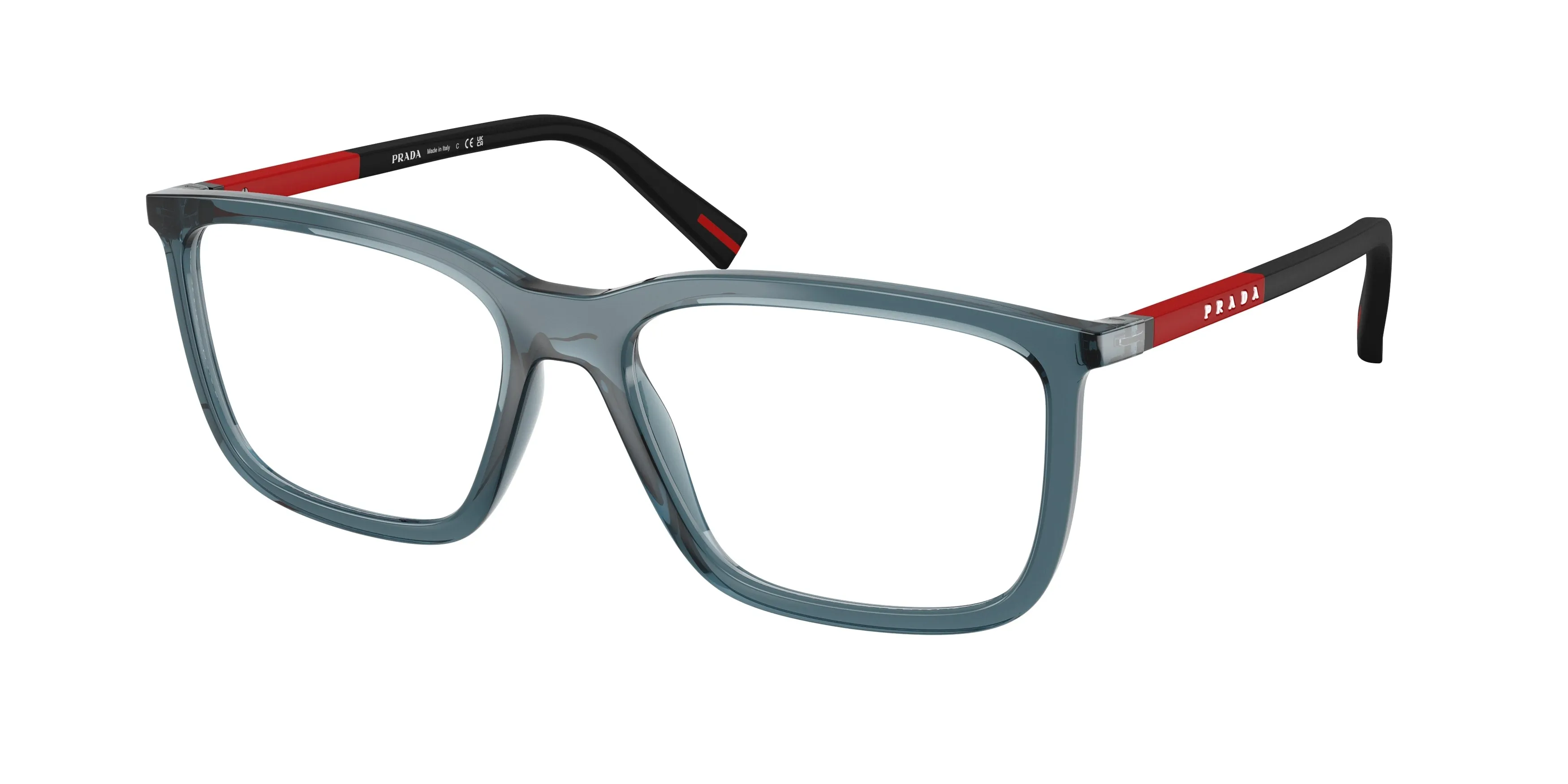 Prada Linea Rossa PS 01SV CZH1O1 Montature da vista Iniettato Blu Pillow Normale - immagine 1